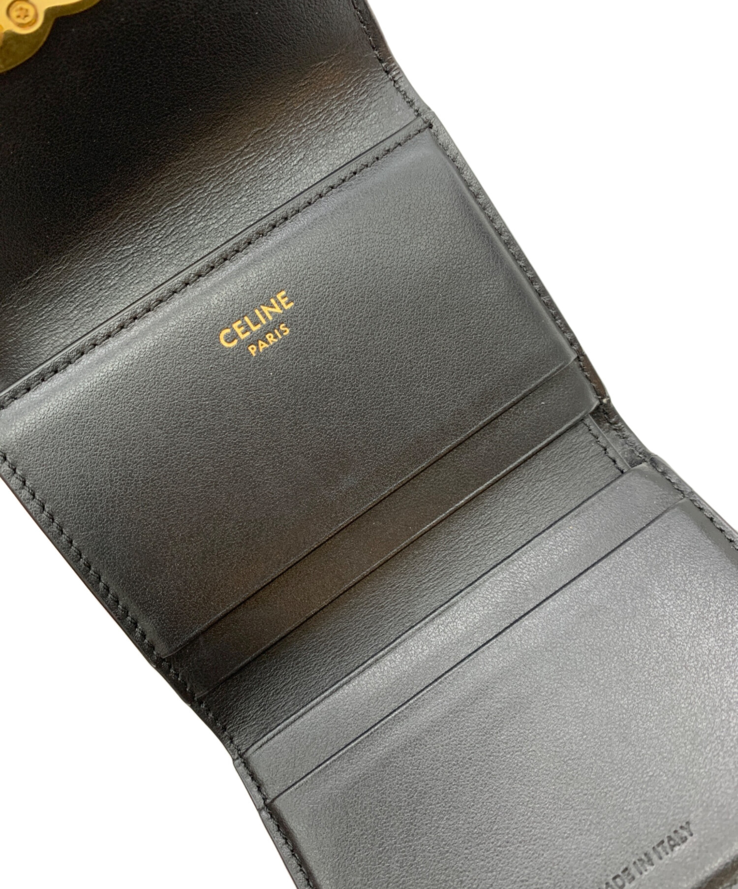 中古・古着通販】CELINE (セリーヌ) コイン入れ付コンパクトウォレット
