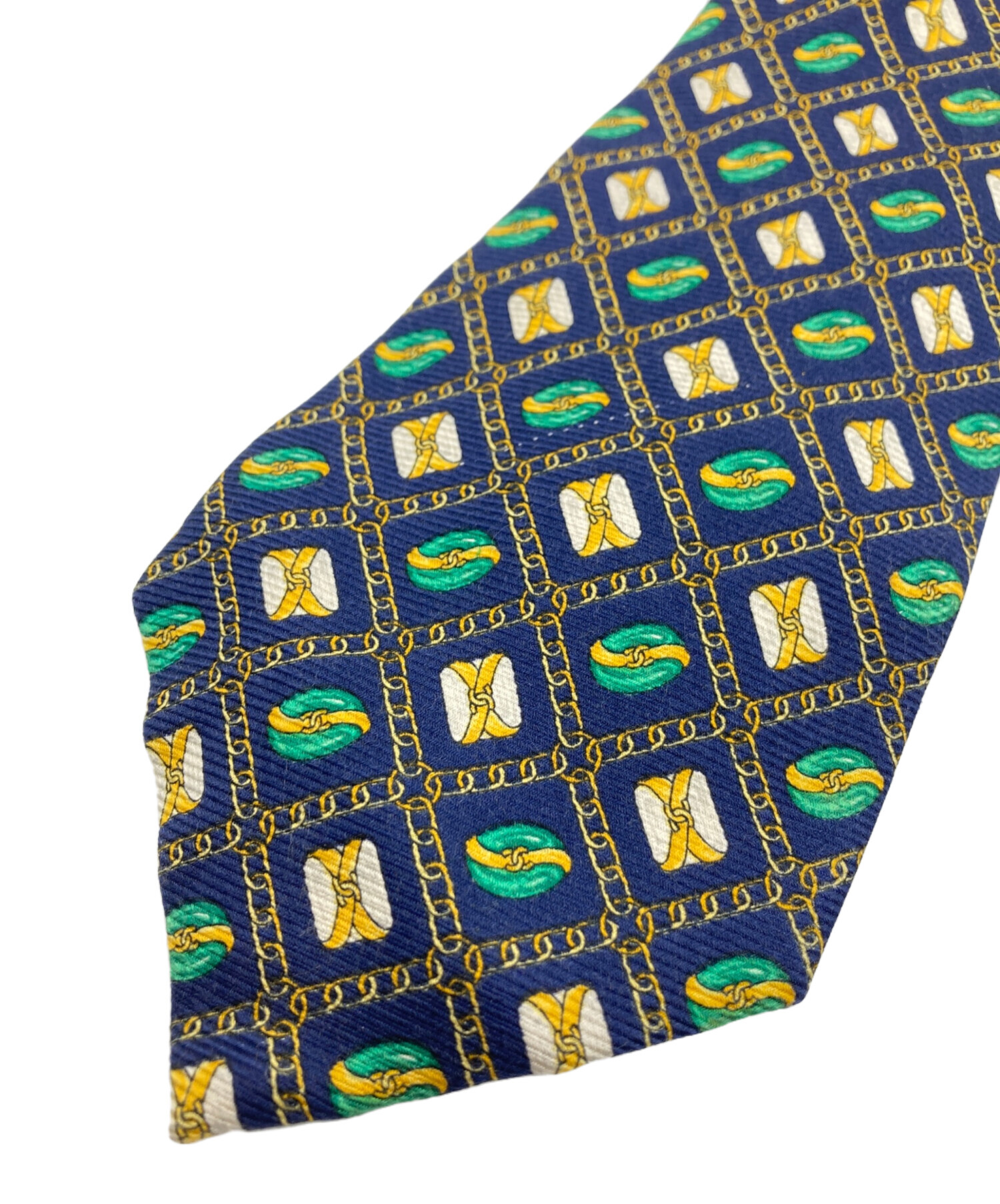 中古・古着通販】CHANEL (シャネル) ネクタイ ネイビー×グリーン