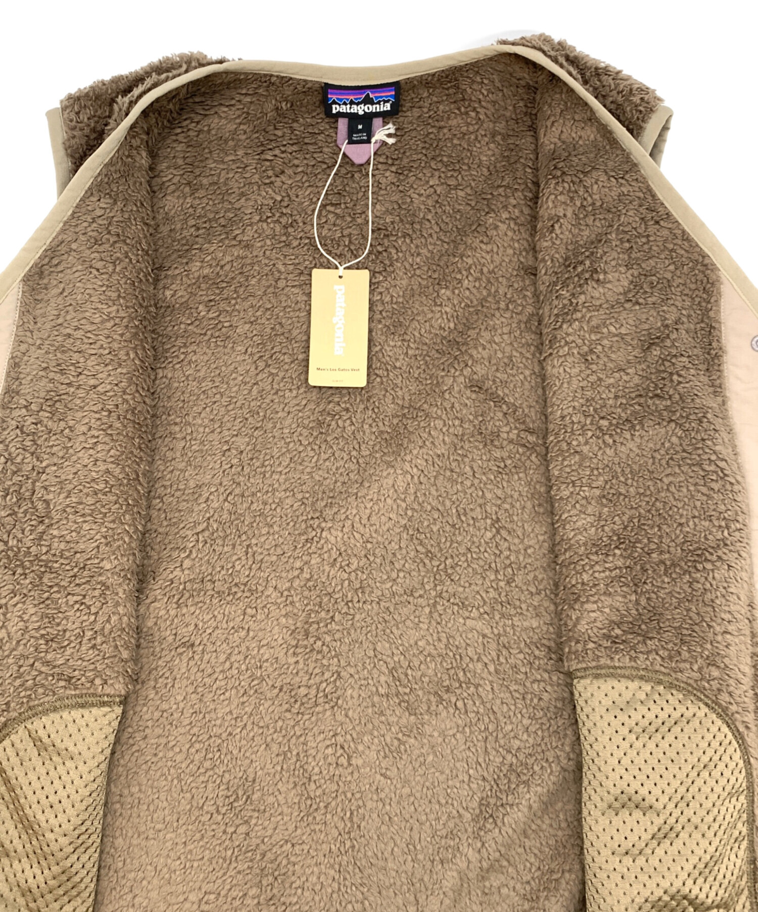 patagonia フリース ベスト M ベージュ 中古・古着通販】Patagonia (パタゴニア) フリースベスト ベージュ