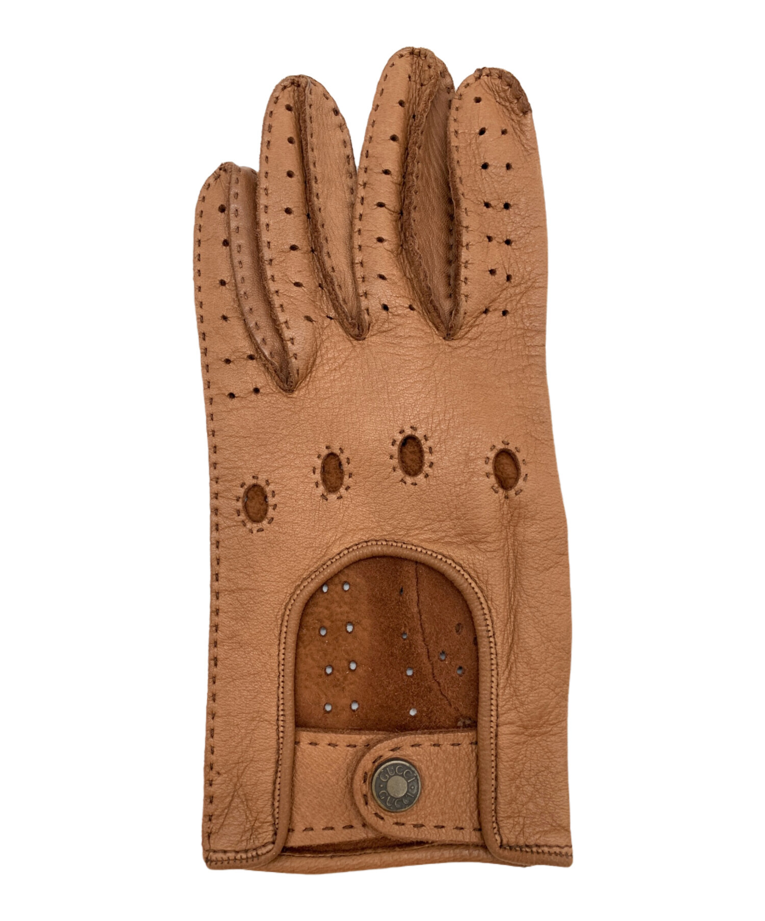 GUCCI グッチ 手袋 レザー 裏起毛 確実正規品 ミケーレ シェリーライン  