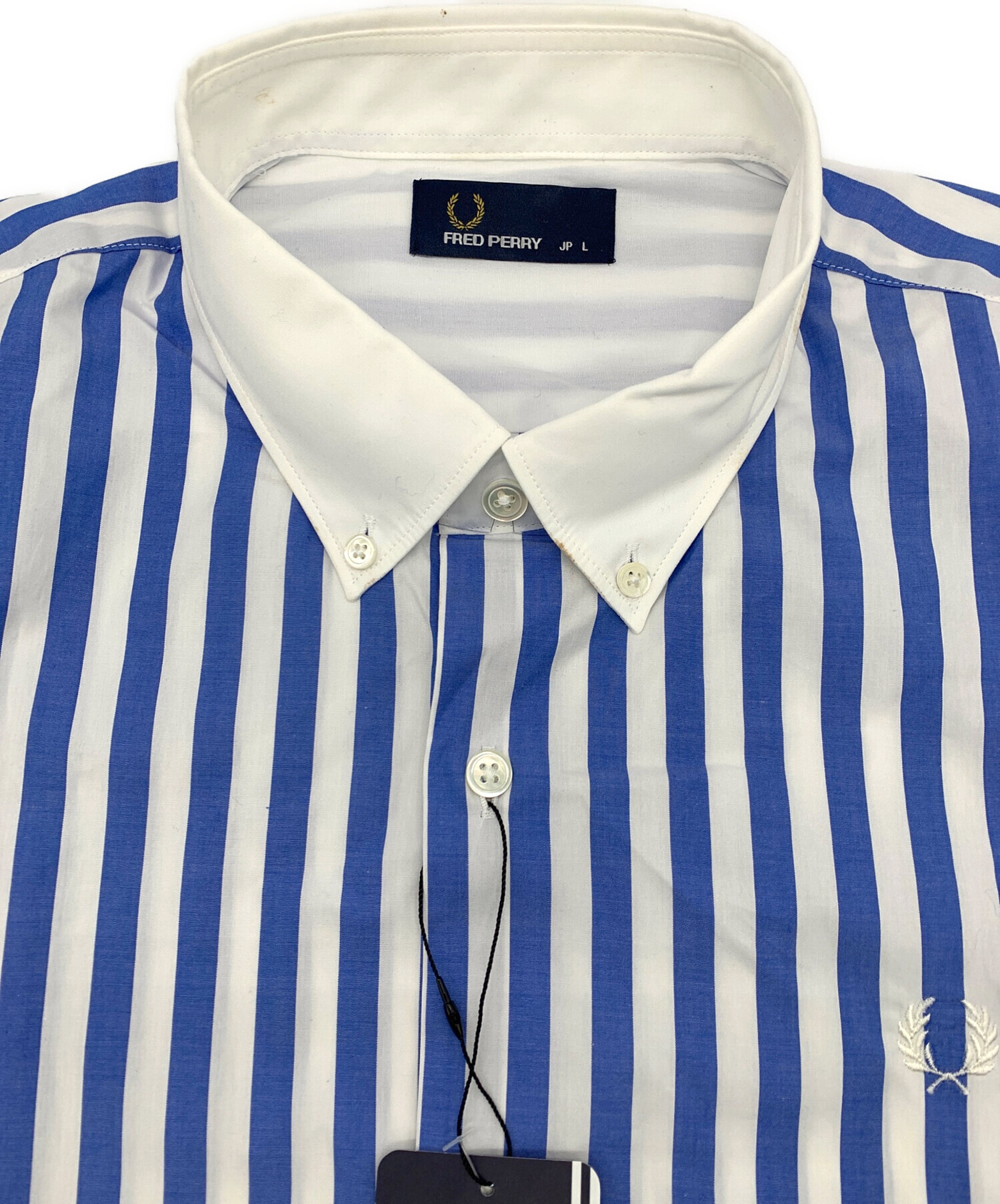 中古・古着通販】FRED PERRY (フレッドペリー) 長袖シャツ ホワイト 