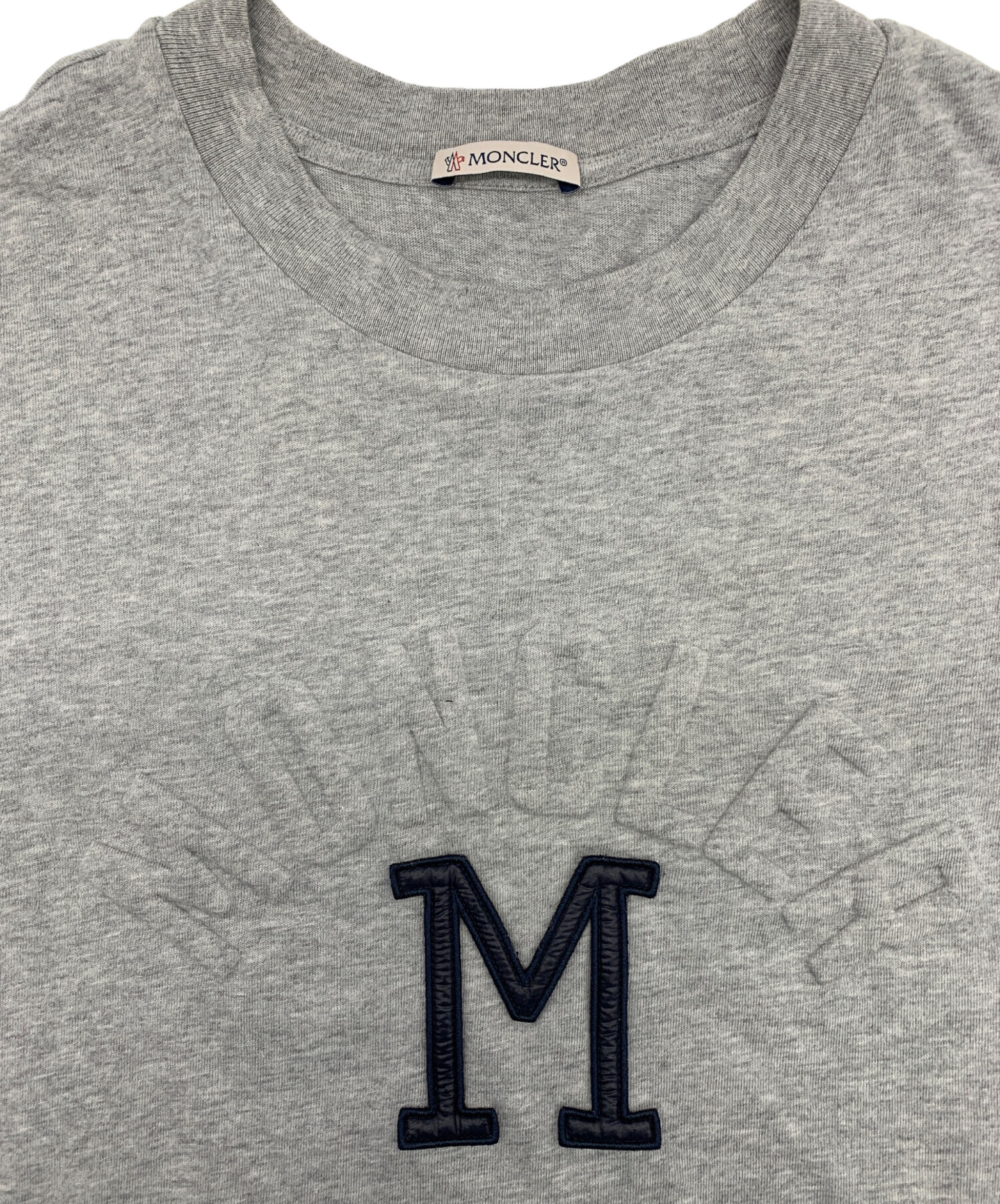 中古・古着通販】MONCLER (モンクレール) Tシャツ グレー サイズ:M