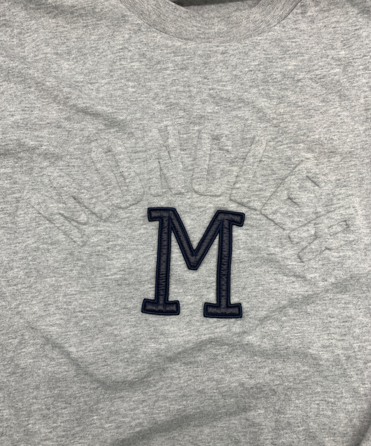 中古・古着通販】MONCLER (モンクレール) Tシャツ グレー サイズ:M