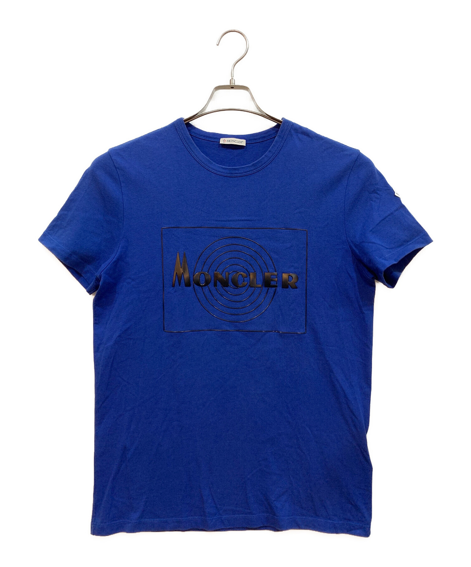【新品未使用】MONCLER　　モンクレール　半袖　Tシャツ　ブルー　サイズM 中古・古着通販】MONCLER (モンクレール) Tシャツ ブルー サイズ:M