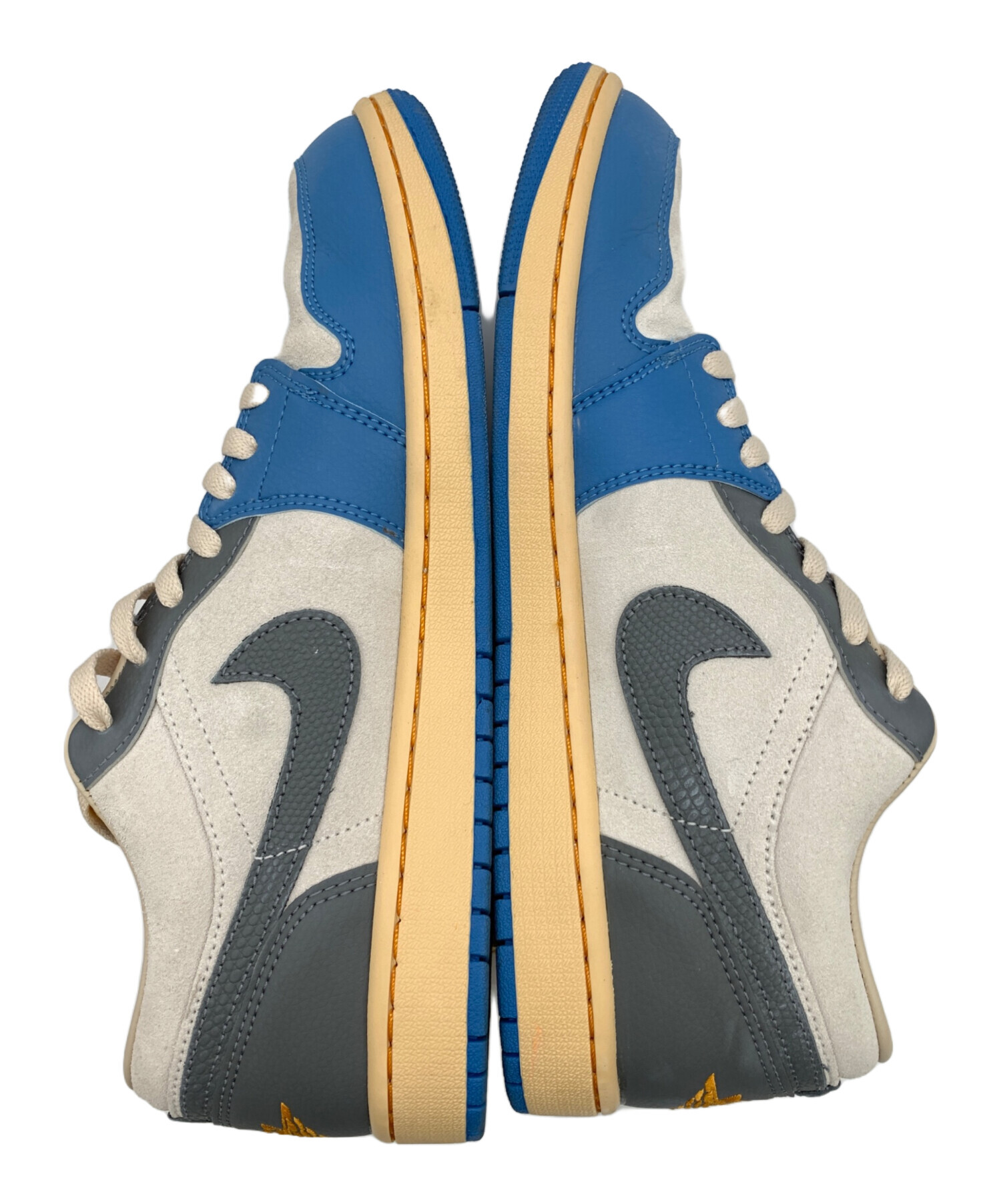 中古・古着通販】NIKE (ナイキ) AIR JORDAN 1 LOW ブルー×ライトグレー 