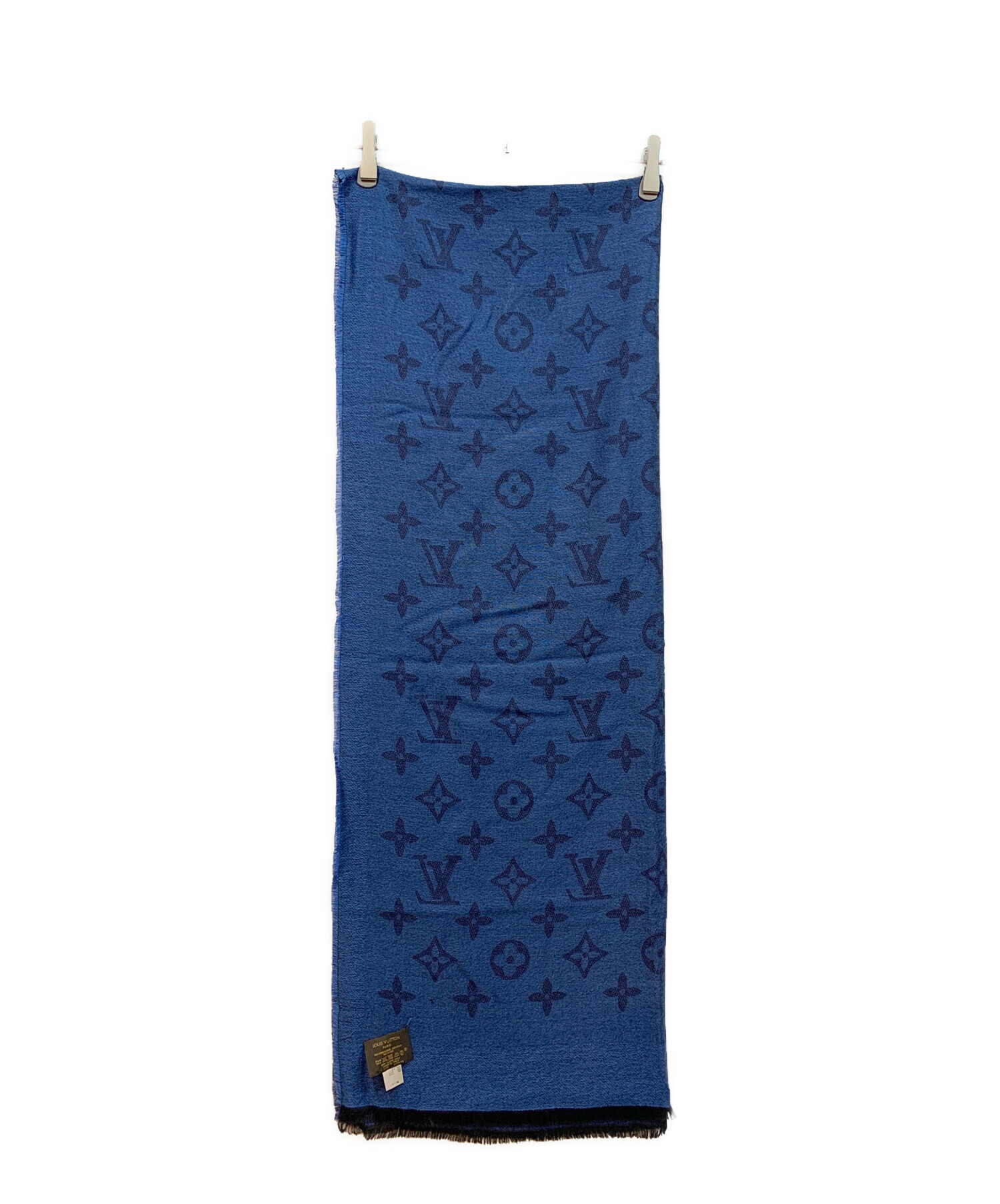 LOUIS VUITTON ルイヴィトン ストール  青 【古着】【中古】【送料無料】 中古・古着通販】LOUIS VUITTON (ルイ ヴィトン) ストール ブルー