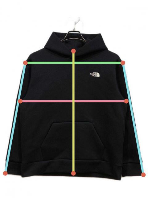 中古美品　THE NORTH FACE　NT12286　フーディ　ブラック　XL THE NORTH FACE ノースフェイス NT12286 Tech Air Sweat Wide Hoodie
