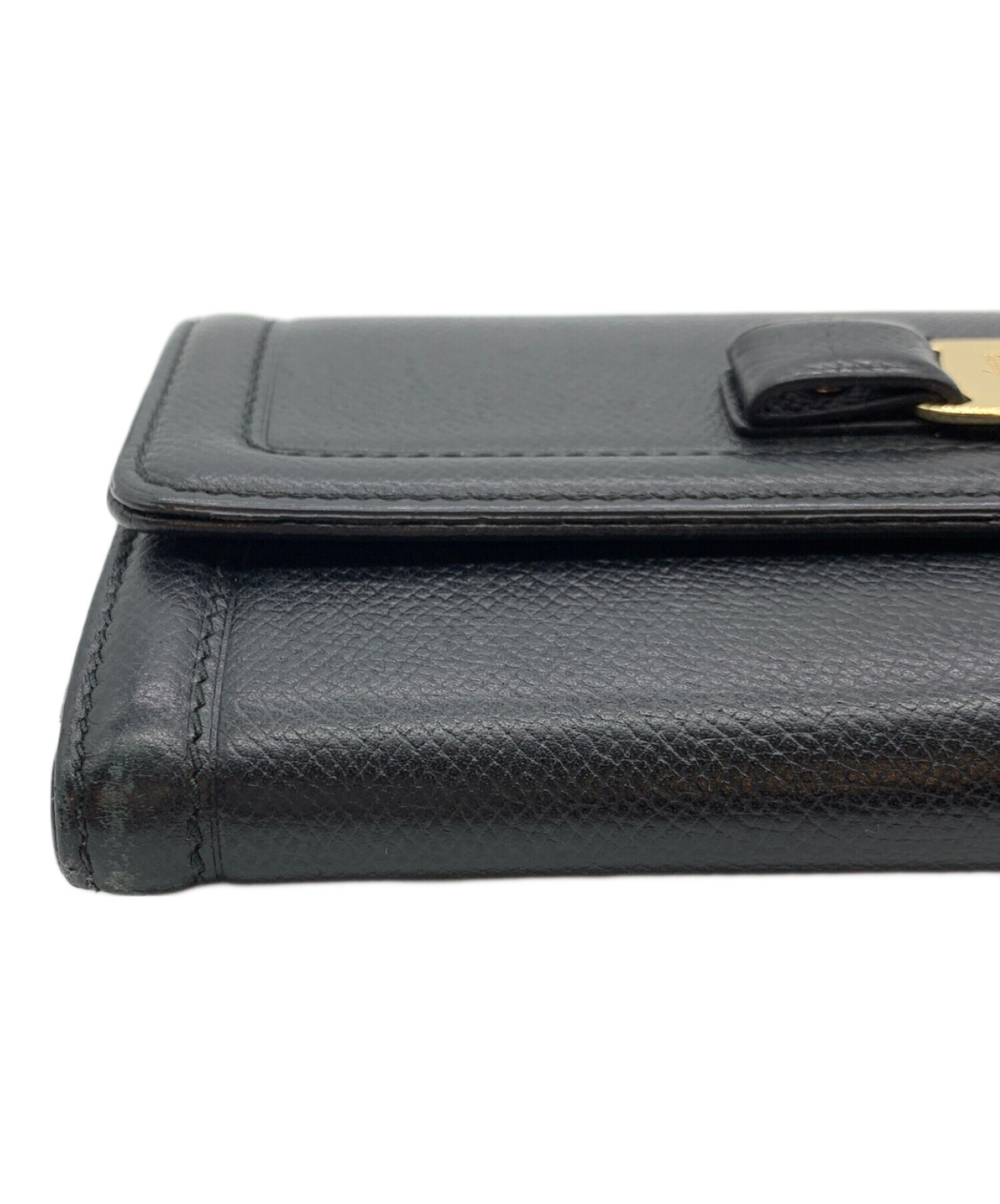 フェラガモ 財布 サルヴァトーレフェラガモ ブラック 中古・古着通販】Salvatore Ferragamo (サルヴァトーレ フェラガモ) 長