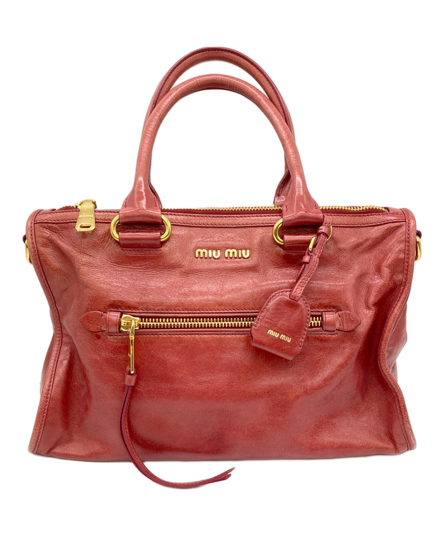 中古・古着通販】MIU MIU (ミュウミュウ) 2WAYバッグ レッド｜ブランド