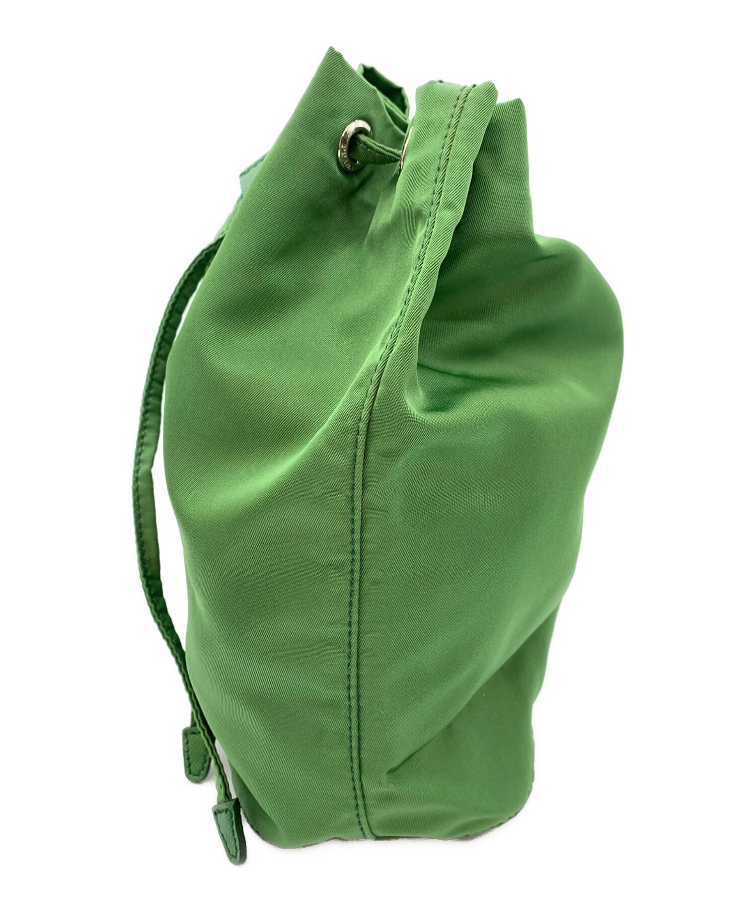 中古・古着通販】PRADA (プラダ) 巾着ポーチ グリーン｜ブランド・古着