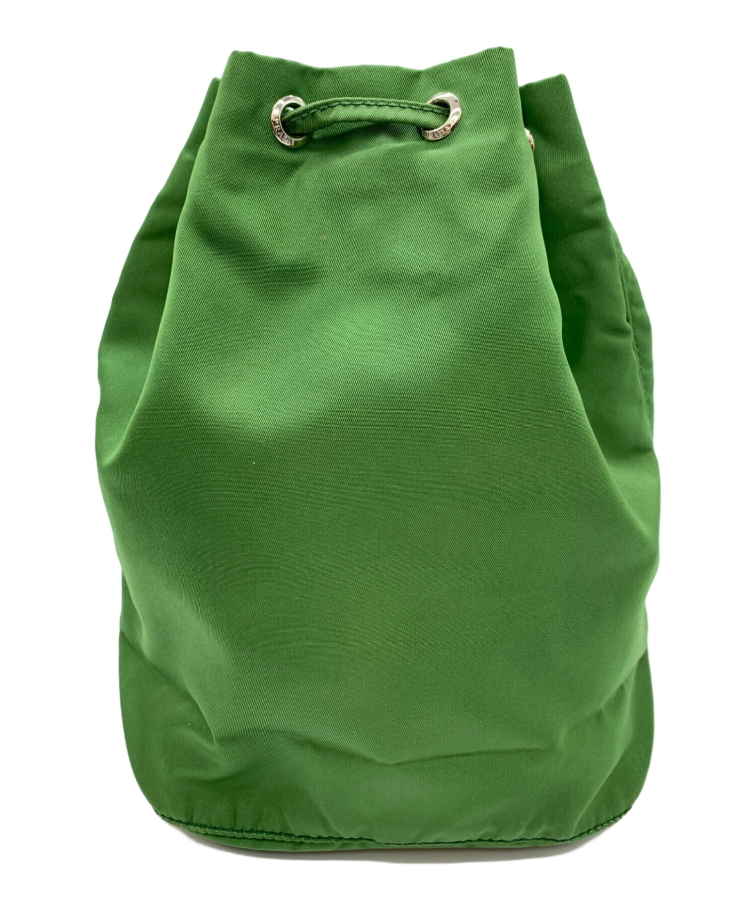 中古・古着通販】PRADA (プラダ) 巾着ポーチ グリーン｜ブランド・古着