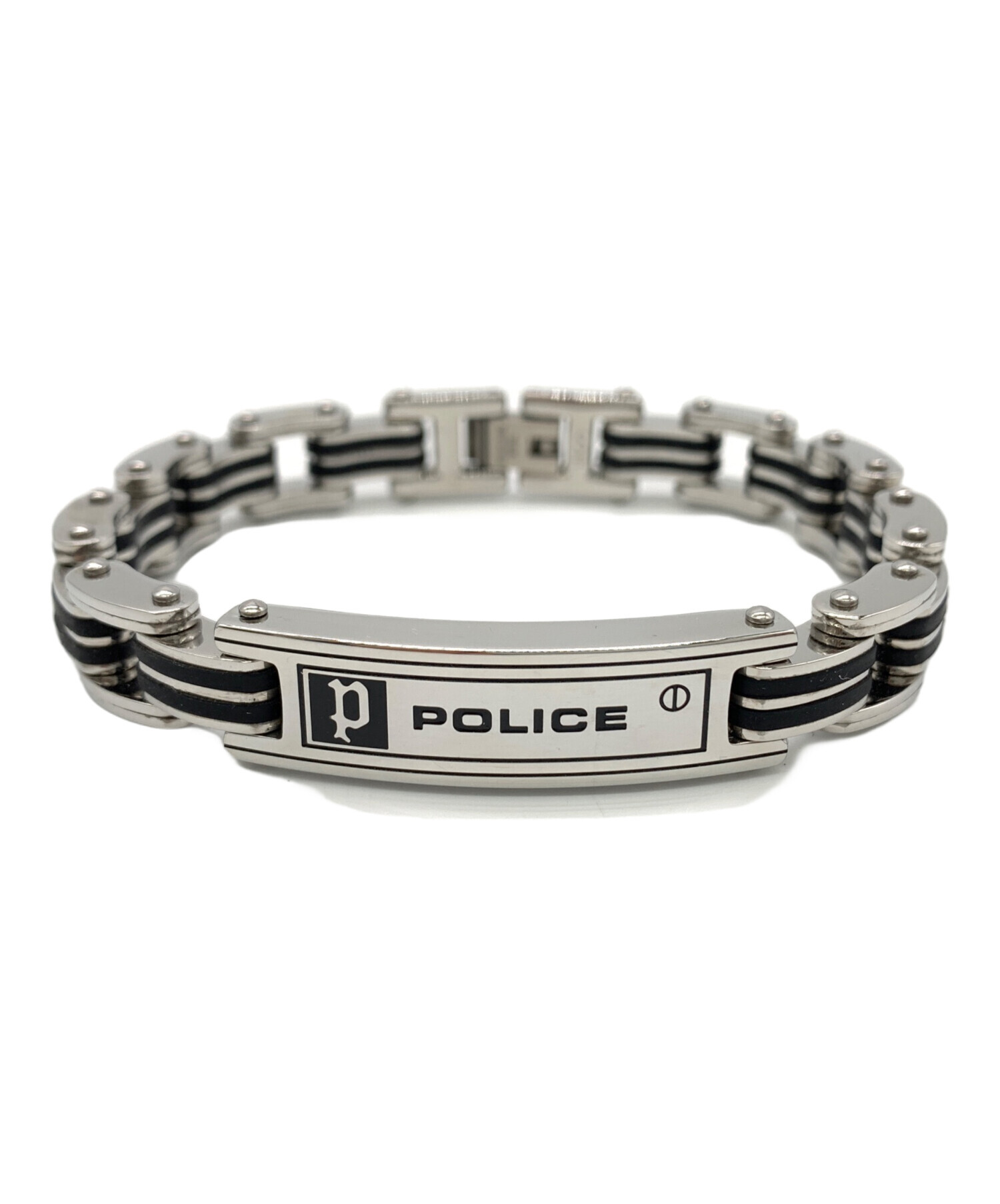 中古・古着通販】POLICE (ポリス) CARB ステンレス ブレスレット 