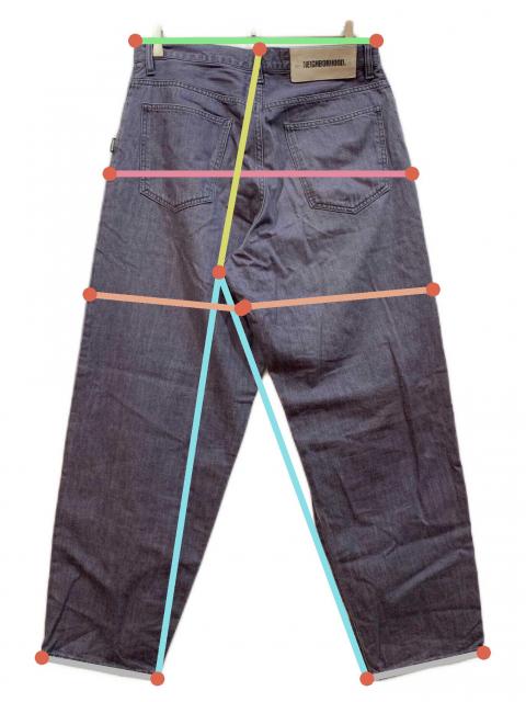 中古・古着通販】NEIGHBORHOOD (ネイバーフッド) パンツ インディゴ