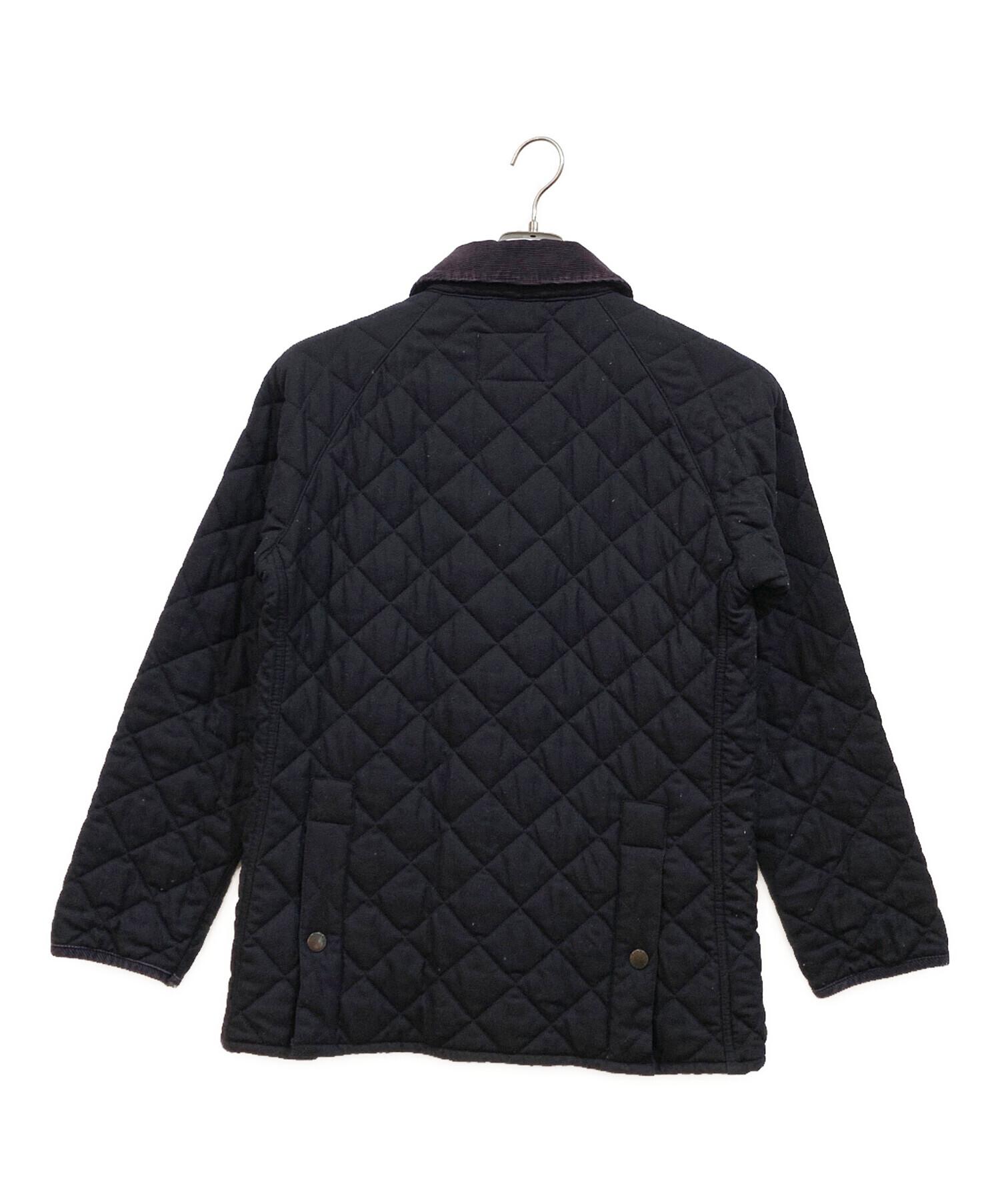 Barbour キルティングジャケット グレー 36サイズ 中古・古着通販】Barbour (バブアー) キルティングジャケット ブラック