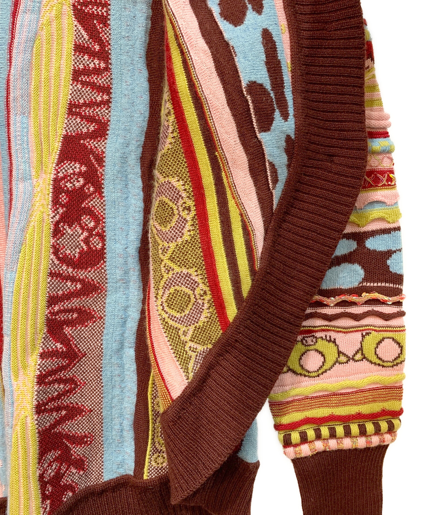 中古・古着通販】OLLEBOREBLA (アルベロベロ) 厚手カーディガン マルチ