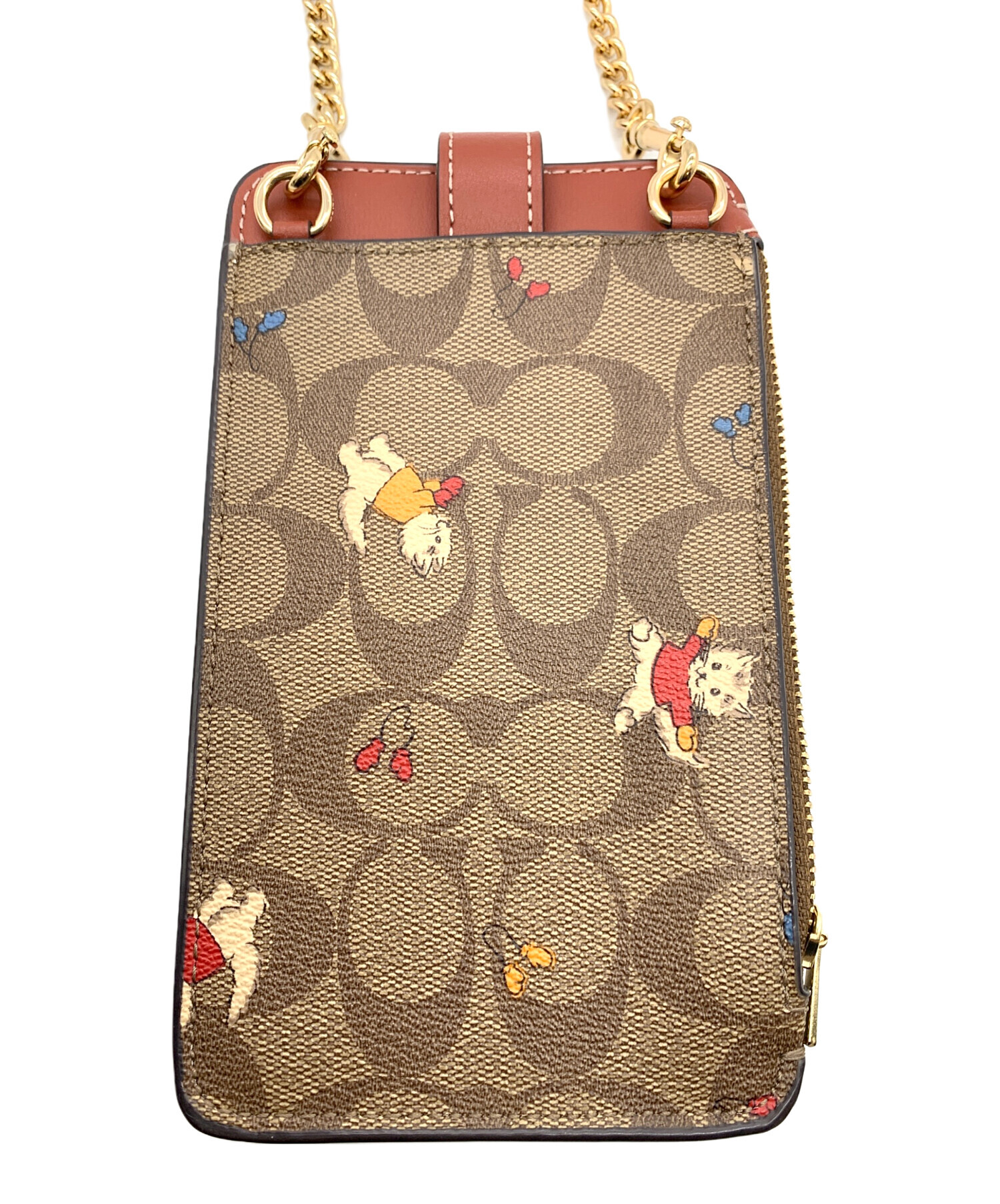 中古・古着通販】COACH (コーチ) スマホショルダーバック ブラウン 