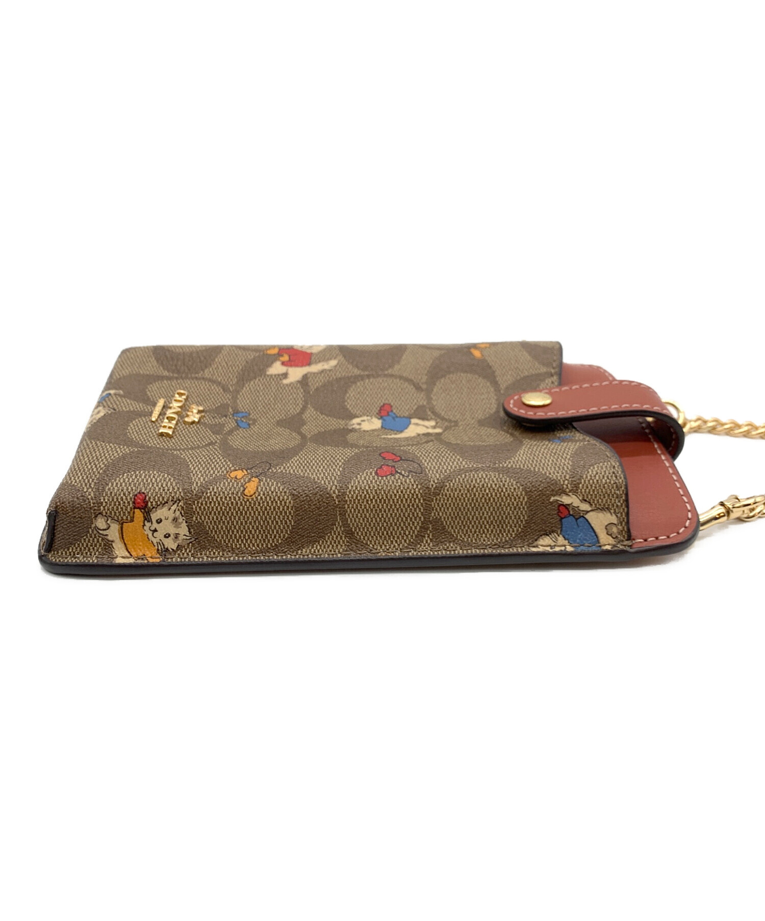 中古・古着通販】COACH (コーチ) スマホショルダーバック ブラウン