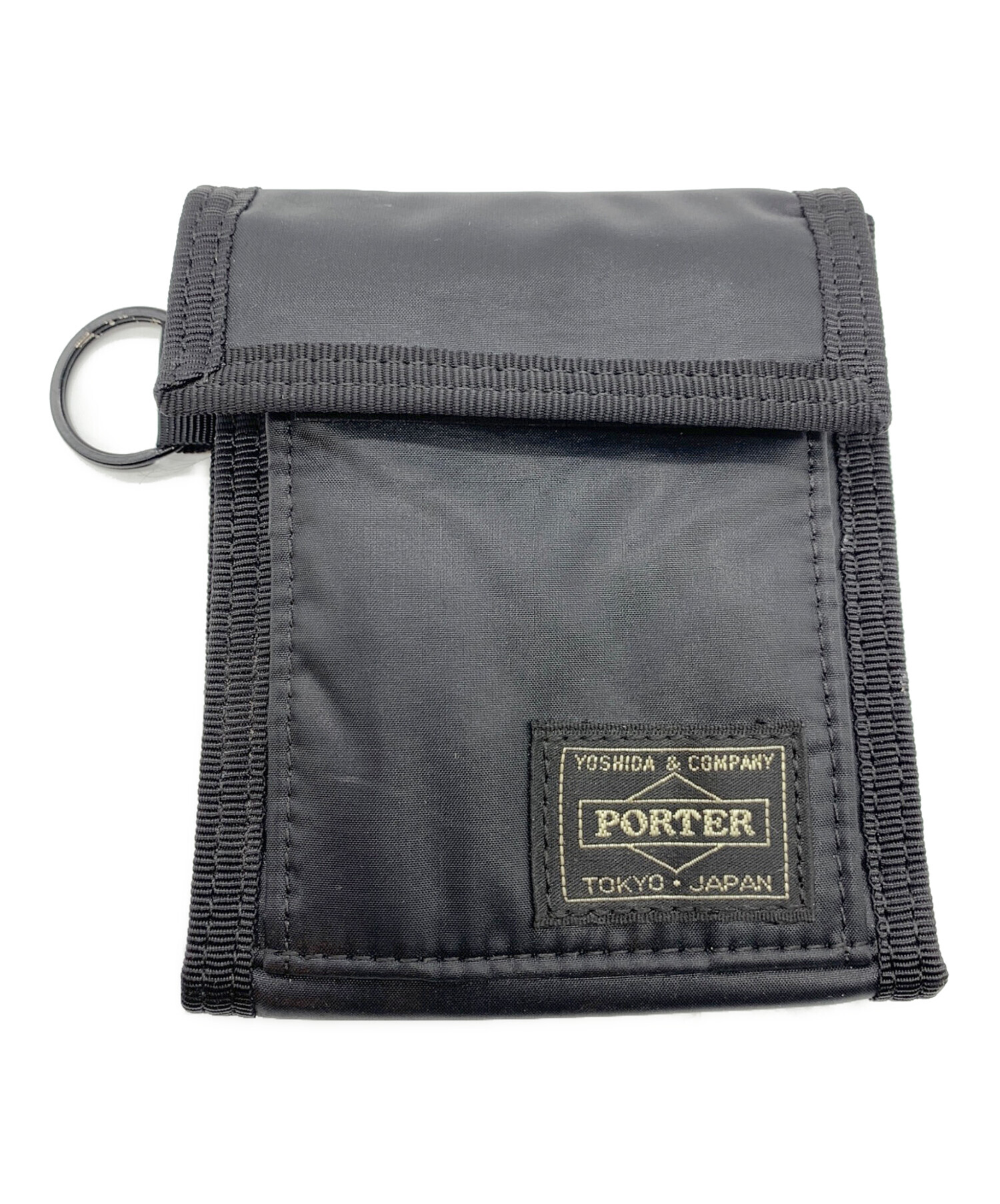 中古・古着通販PORTER (ポーター) 3つ折り財布 ブラック｜ブランド