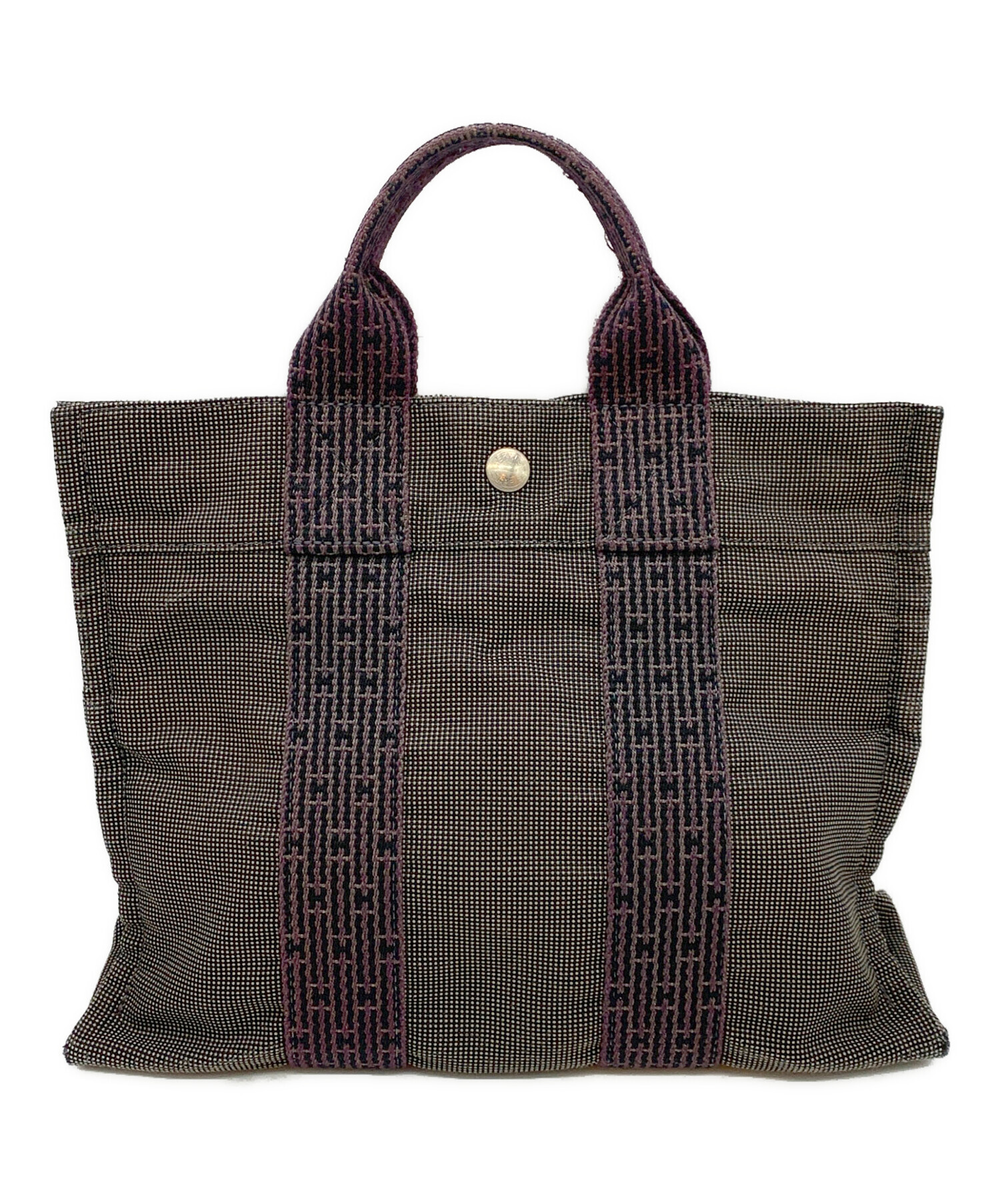 中古・古着通販】HERMES (エルメス) ハンドバッグ エールライン グレー 