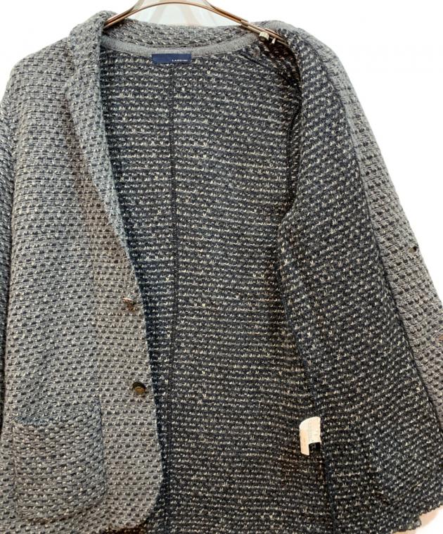 中古・古着通販】LARDINI (ラルディーニ) ニットジャケット グレー