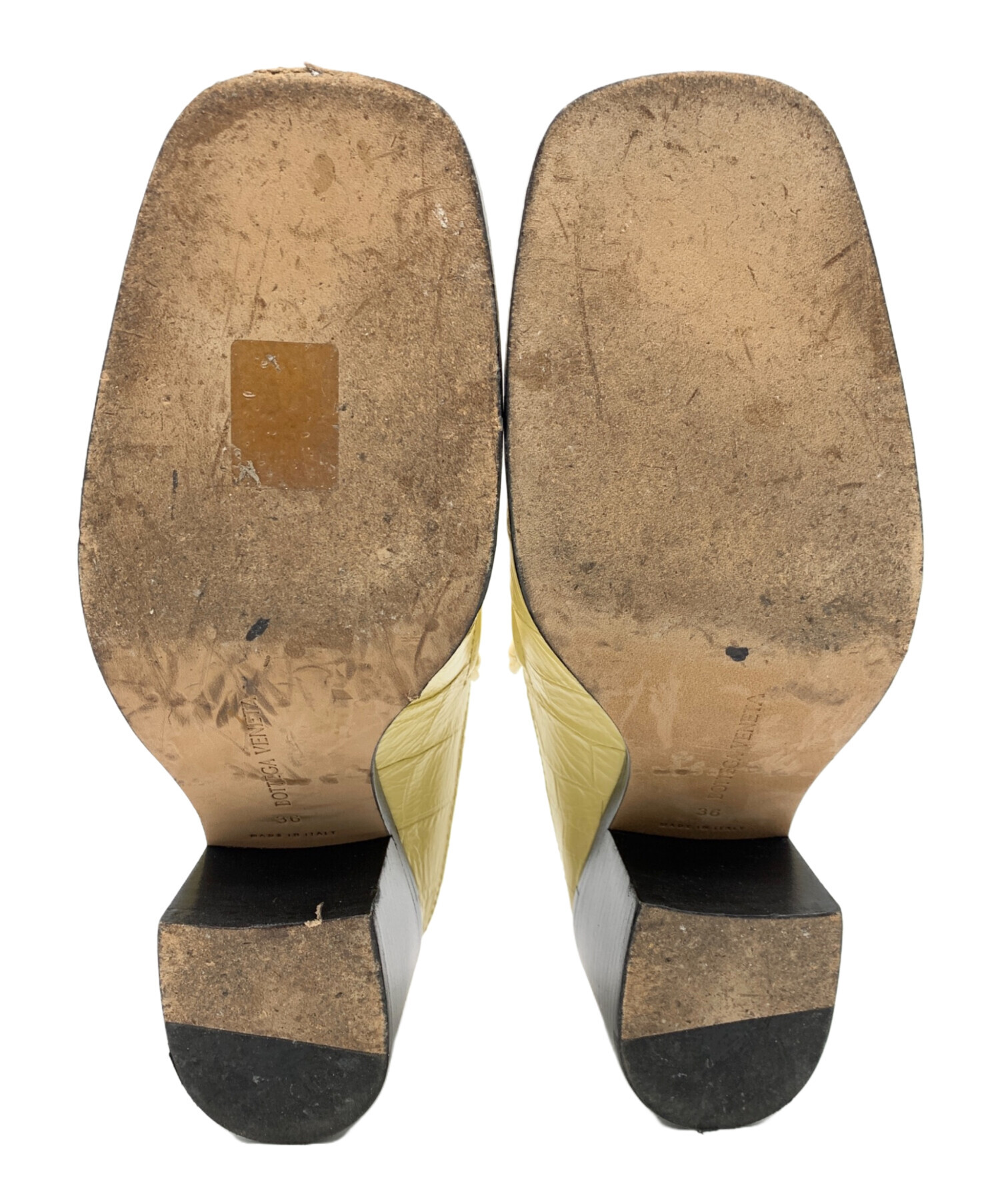 中古・古着通販】BOTTEGA VENETA (ボッテガベネタ) ミュール ベージュ