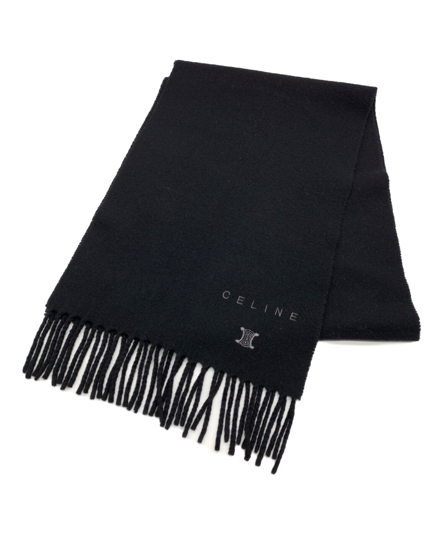 中古・古着通販】CELINE (セリーヌ) マフラー ブラック｜ブランド