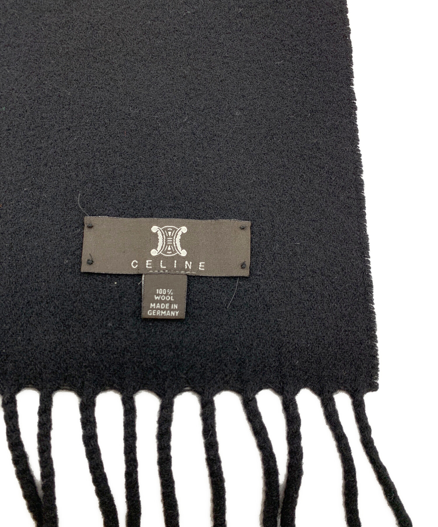 中古・古着通販】CELINE (セリーヌ) マフラー ブラック｜ブランド