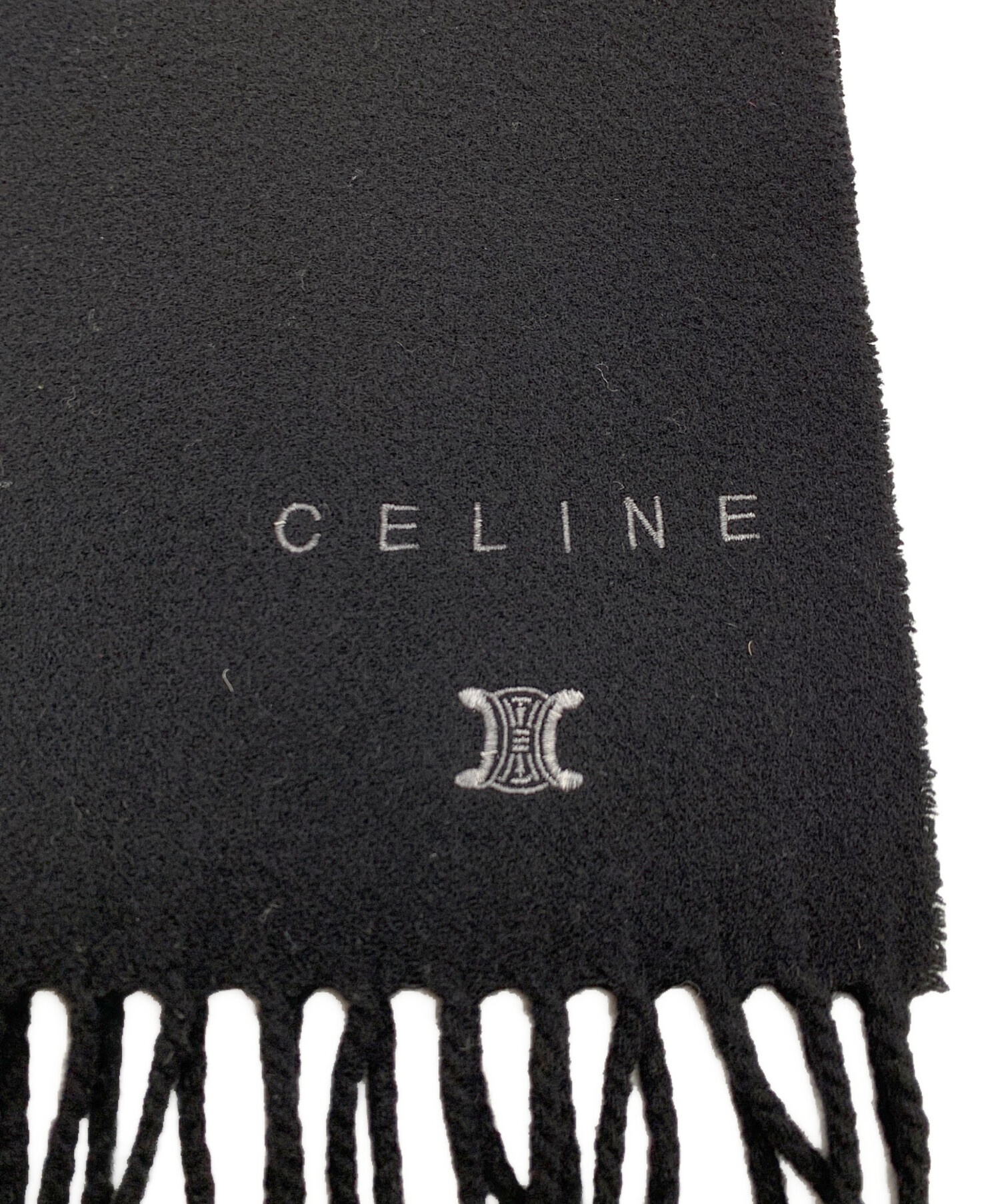 中古・古着通販】CELINE (セリーヌ) マフラー ブラック｜ブランド