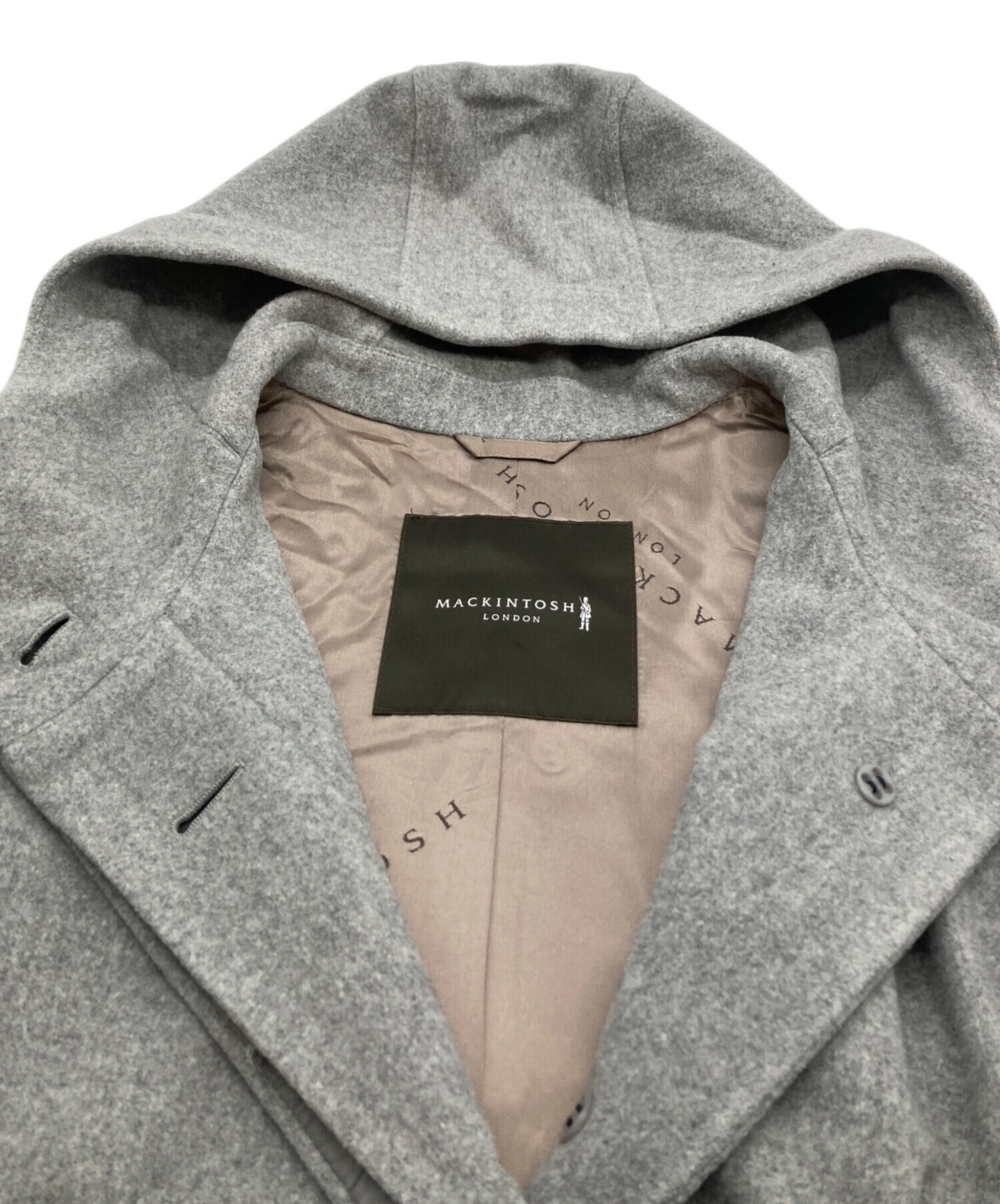 MACKINTOSH　LONDON フード付きグレーロングコート✨美品✨ 中古・古着通販】MACKINTOSH LONDON (マッキントッシュ ロンドン