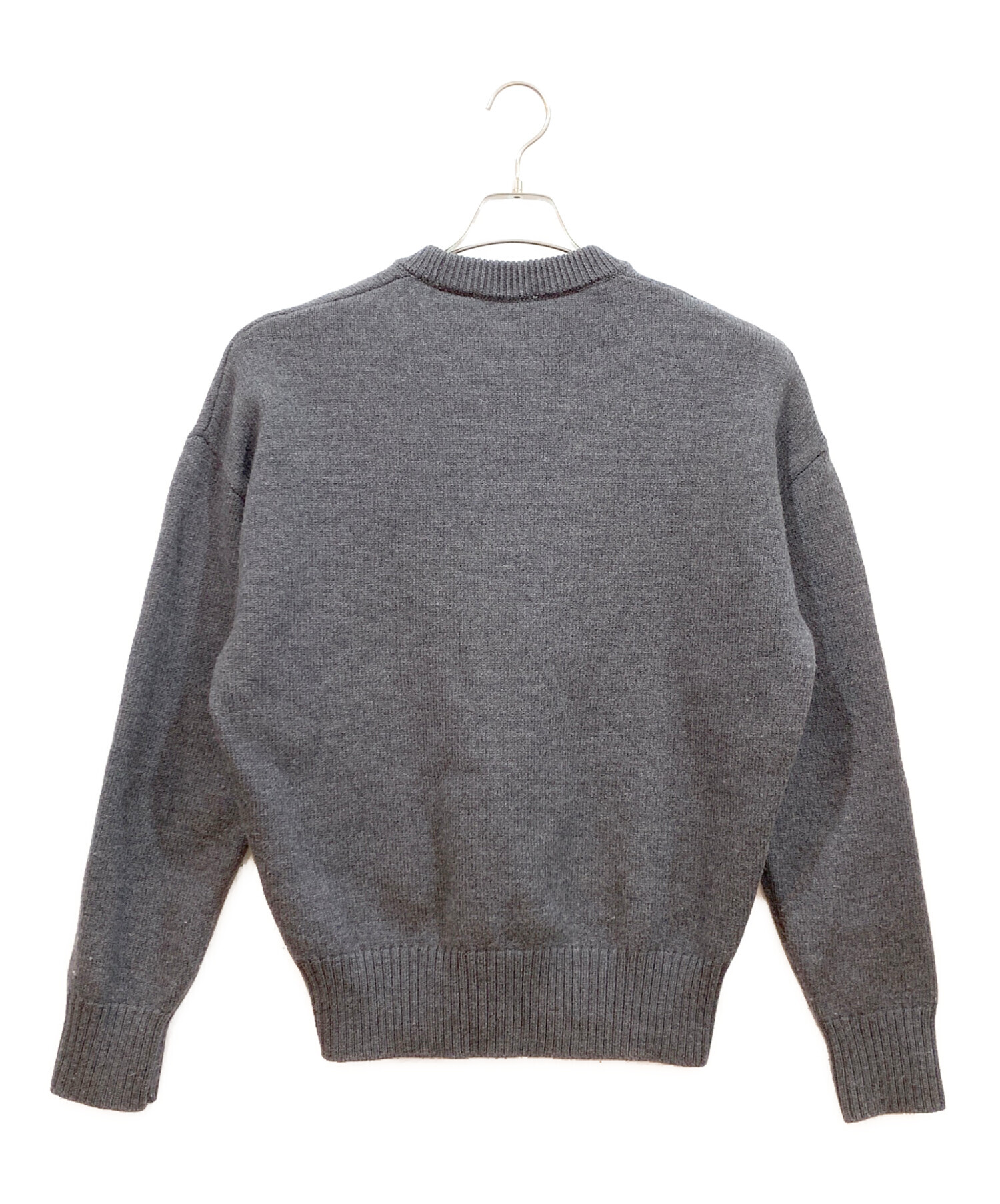 中古・古着通販】ami (アミ) オーバーサイズ ハートロゴ クルーネック