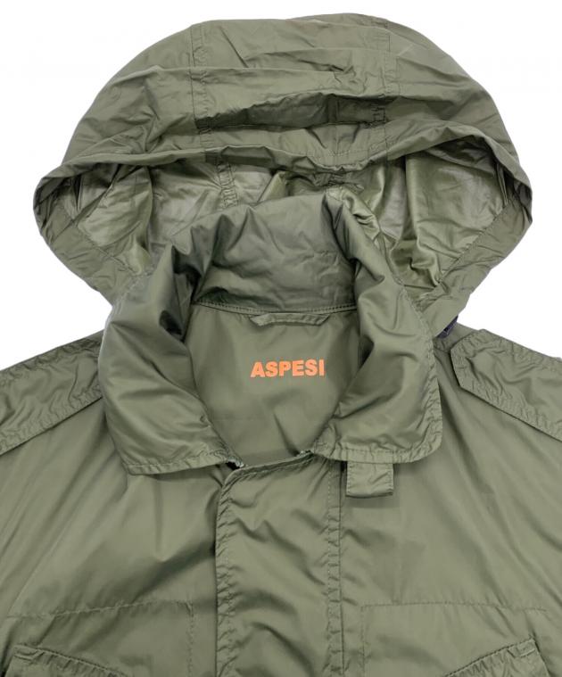 ASPESI オリーブグリーン ジャケット XS 中古・古着通販】ASPESI (アスペジ) ナイロンジャケット オリーブ