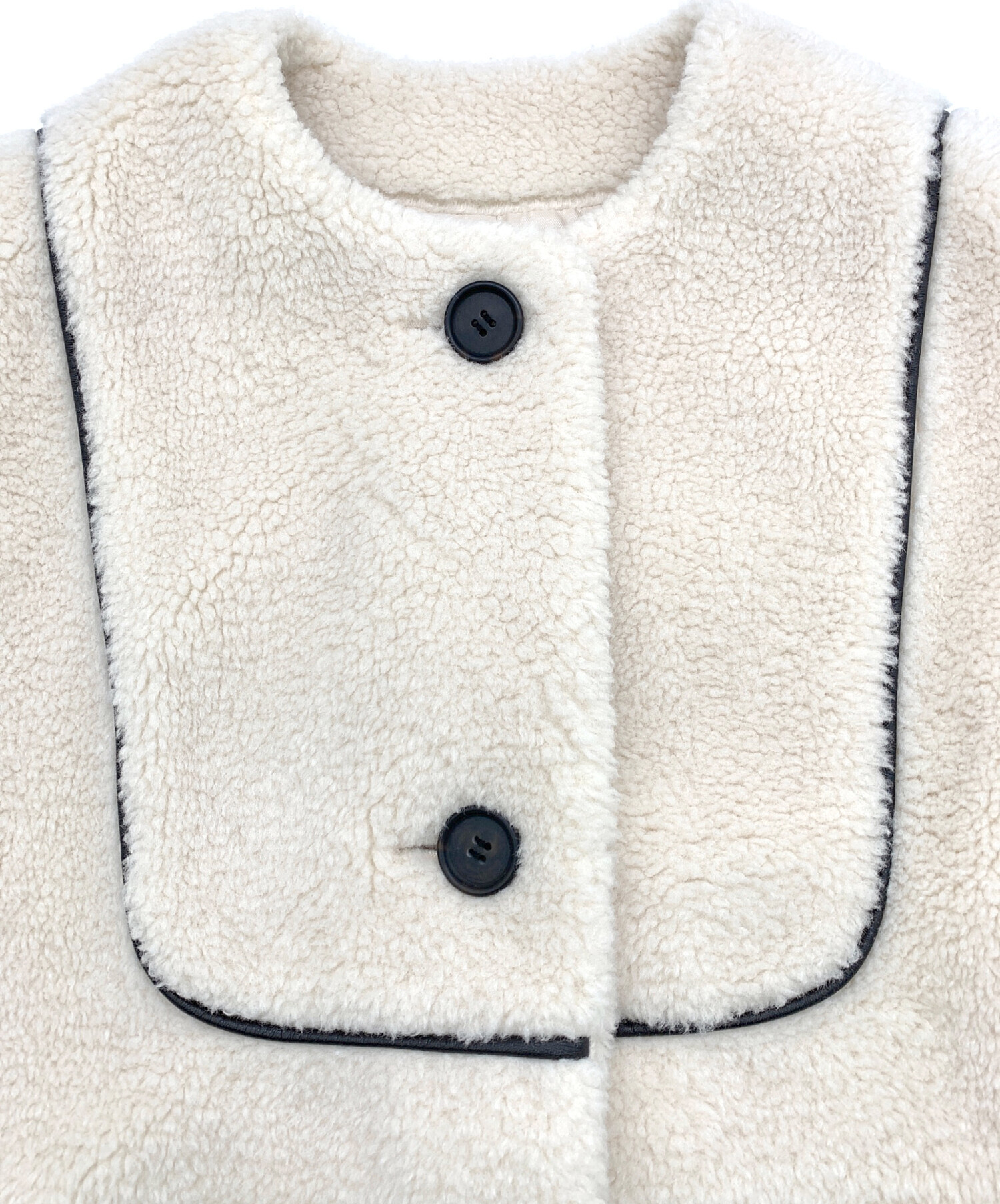 中古・古着通販】YORI (ヨリ) もこもこロングジレ アイボリー サイズ:F