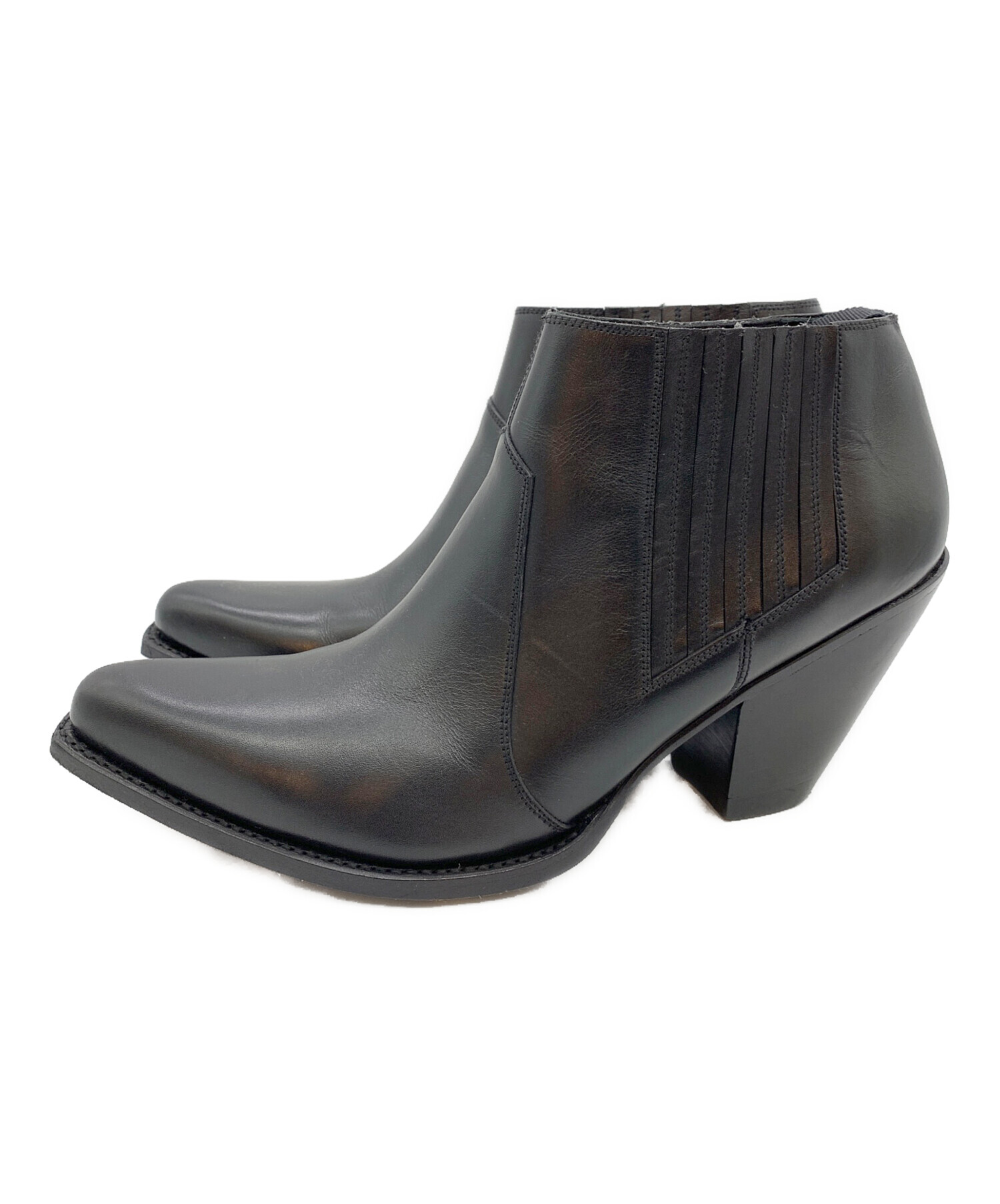 中古・古着通販】CELINE (セリーヌ) サイドゴアブーツ ブラック サイズ