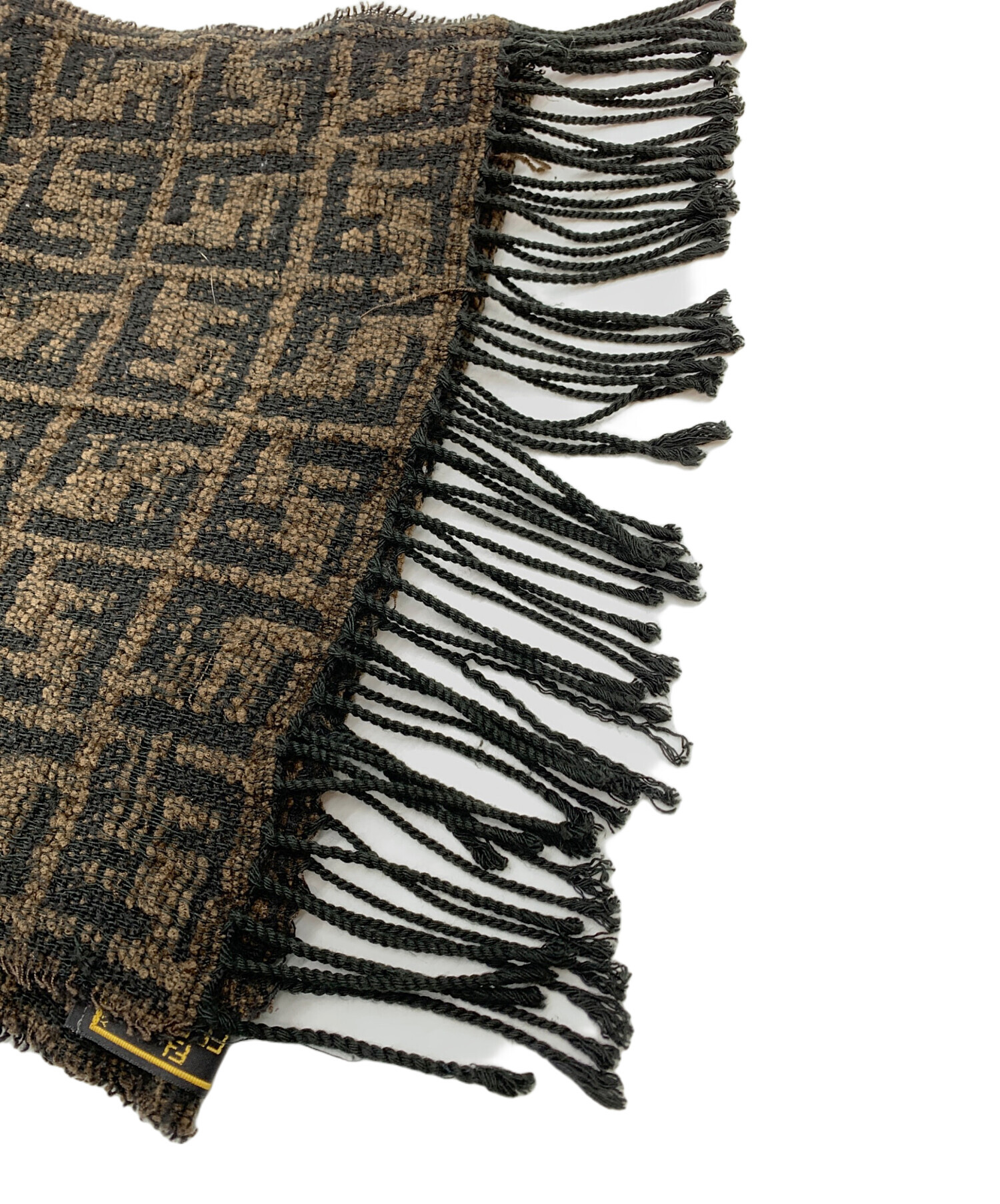 中古・古着通販】FENDI (フェンディ) マフラー ブラウン×ブラック