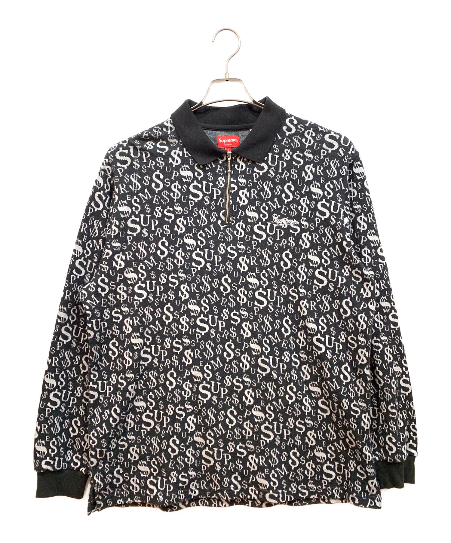 中古・古着通販】SUPREME (シュプリーム) ハーフジップニット ブラック 