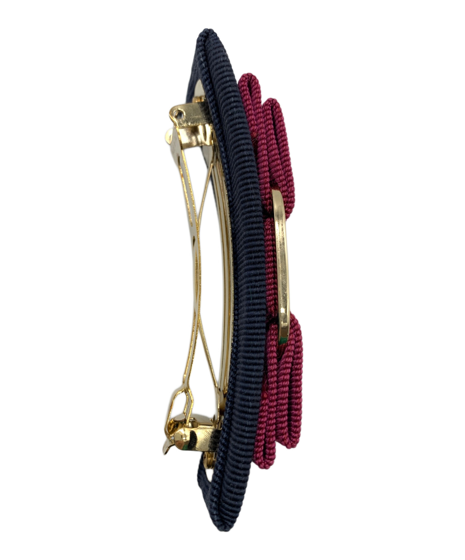 未使用♡Salvatore Ferragamo ダークブラウン　リボン　バレッタ 中古・古着通販】Salvatore Ferragamo (サルヴァトーレ フェラガモ