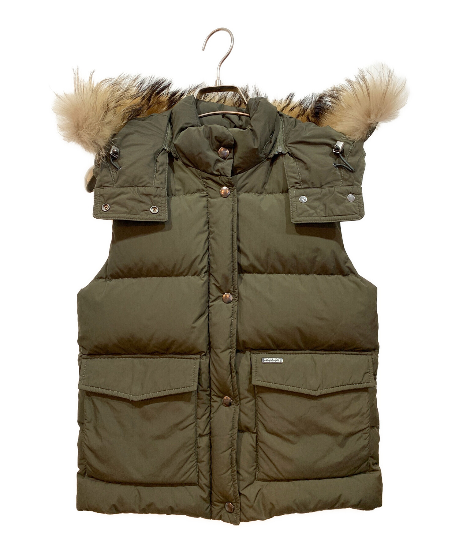 中古・古着通販】WOOLRICH (ウールリッチ) ダウンベスト オリーブ
