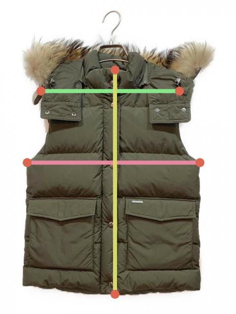 中古・古着通販】WOOLRICH (ウールリッチ) ダウンベスト オリーブ