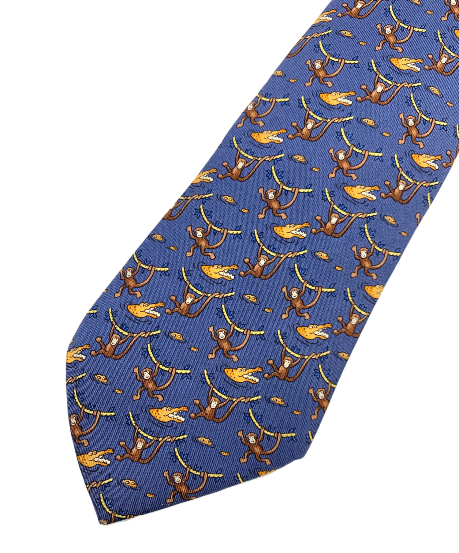 中古・古着通販】HERMES (エルメス) ネクタイ ネイビー サイズ:無し