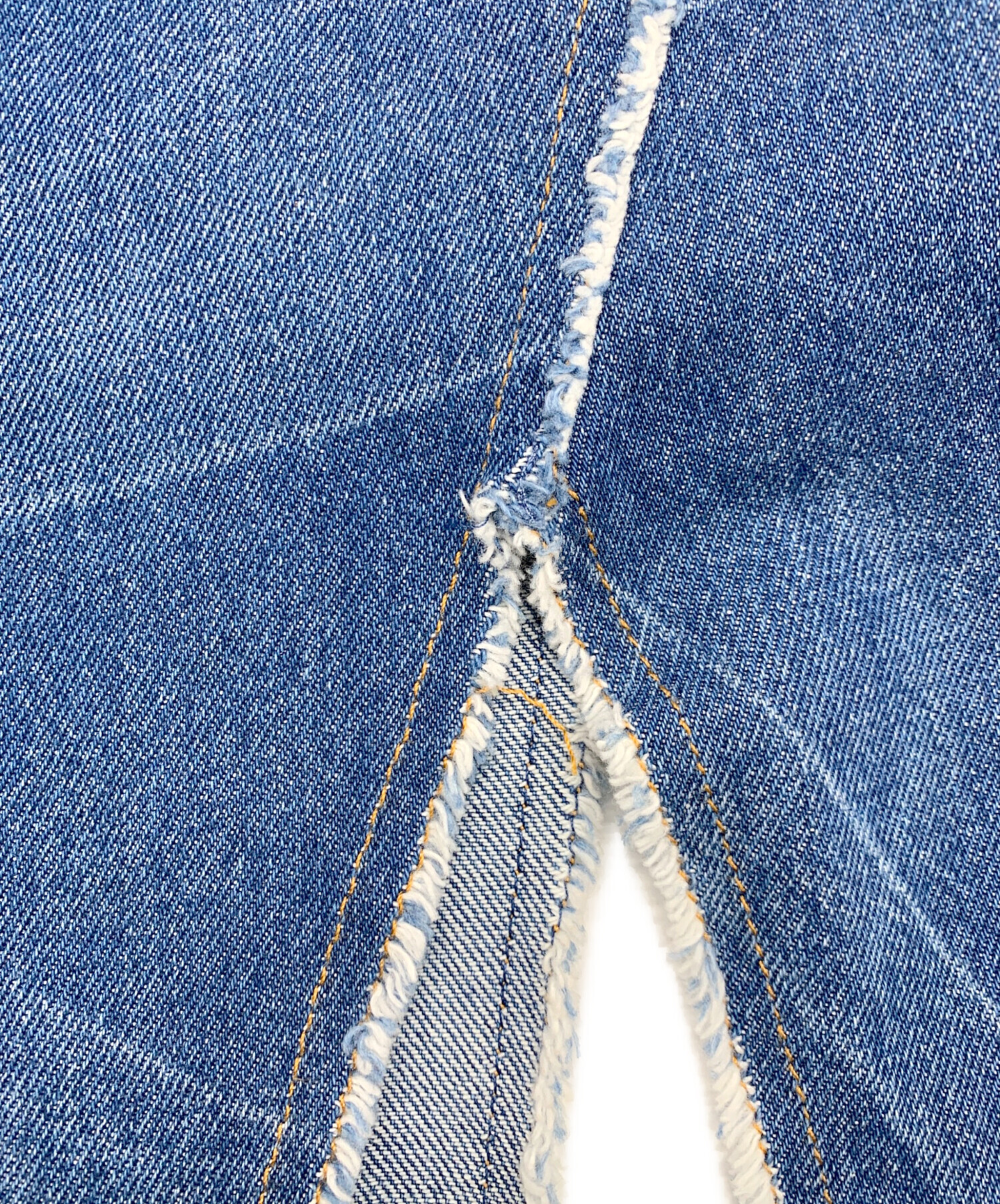 MM6 Maison Margiela デニムミニスカート MM6 Maison Margiela: ブルー デニム ミニスカート | SSENSE 日本