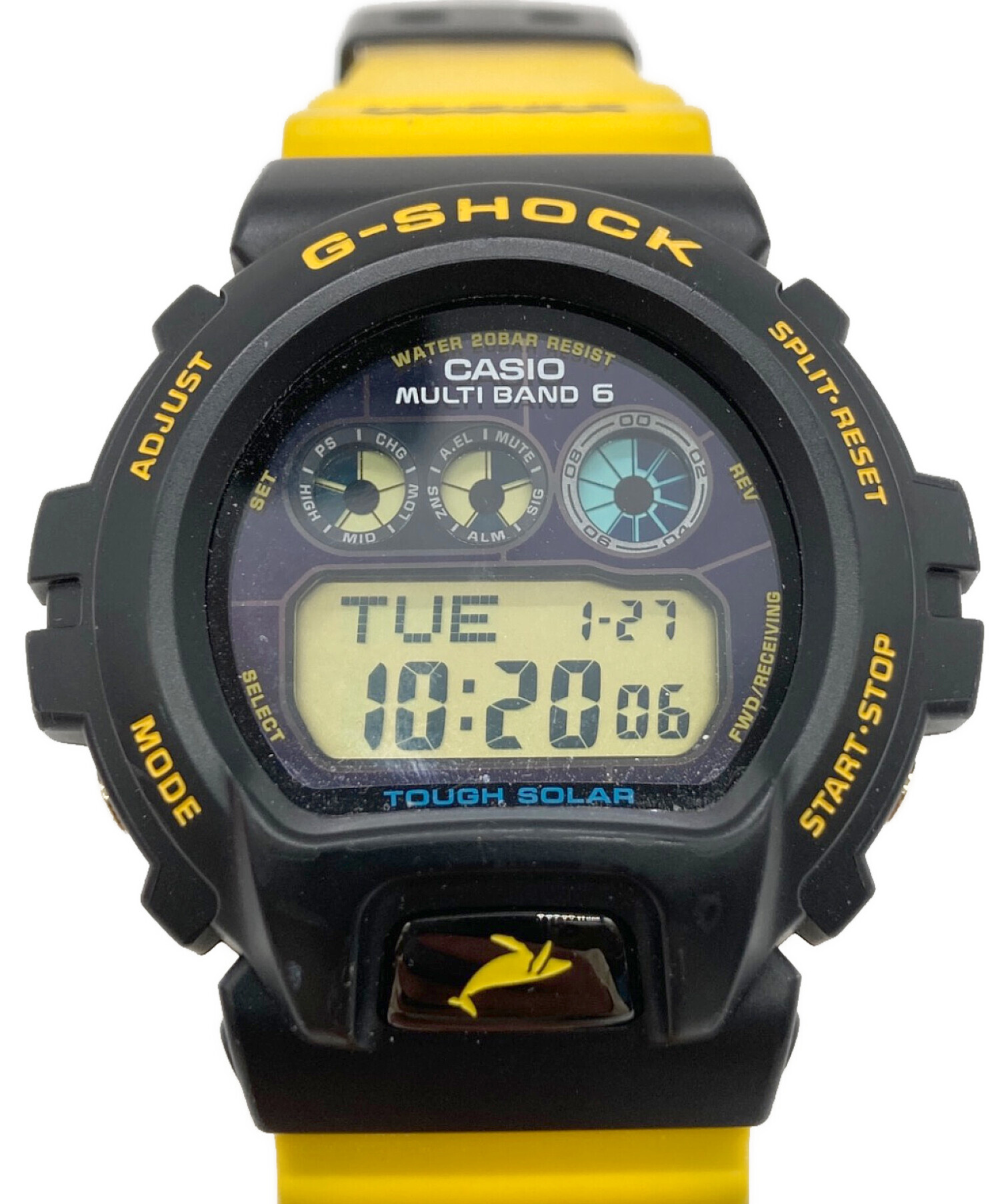 中古・古着通販】CASIO (カシオ) 腕時計 ブラック×イエロー｜ブランド 