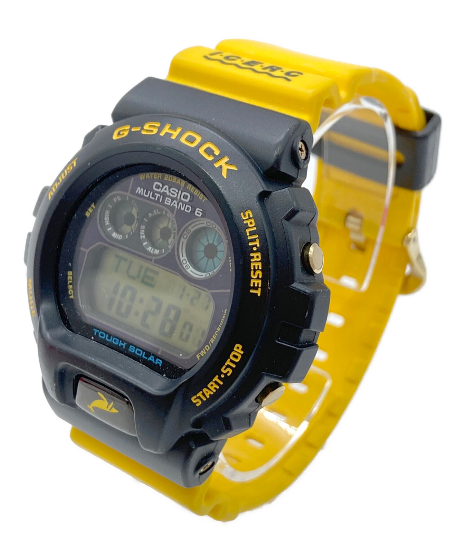 中古・古着通販】CASIO (カシオ) 腕時計 ブラック×イエロー｜ブランド