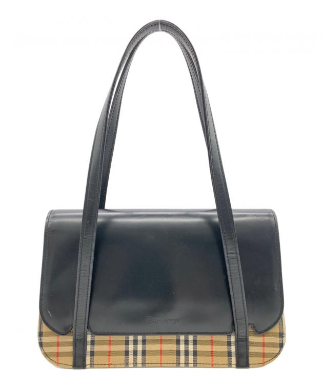 Burberrys ハンドバッグ　旧モデル　擦れ　剥がれ　傷あり 中古品　年代物 BURBERRY(バーバリー) / ハンドバッグ/ショルダー欠品/旧ロゴ/レザー