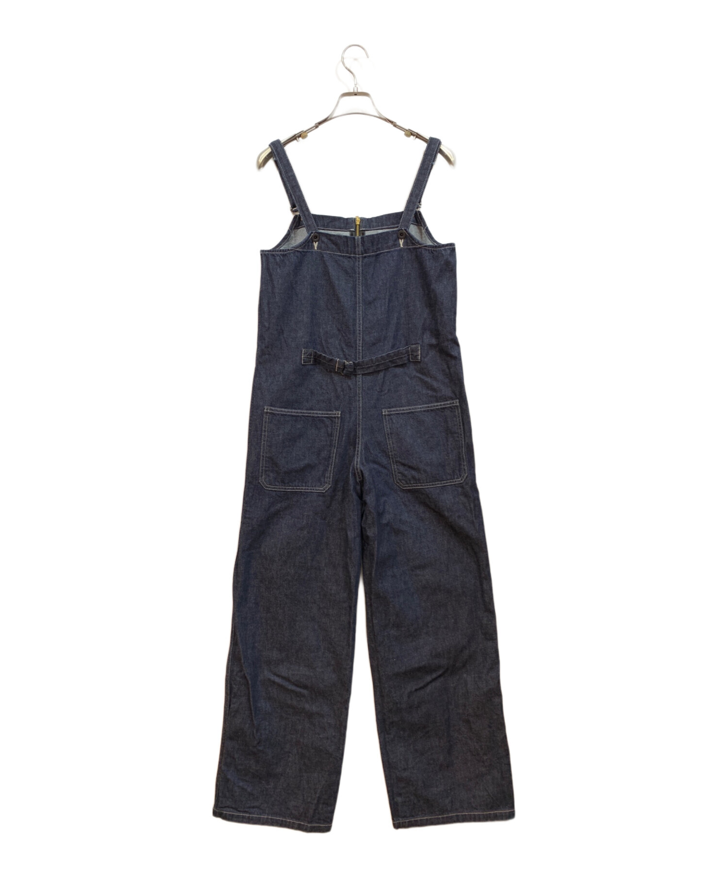 週末限定‼️Johbull ジョンブル デニムサロペット インディゴブルーM 中古・古着通販】JOHNBULL (ジョンブル) デニムチューブサロペット