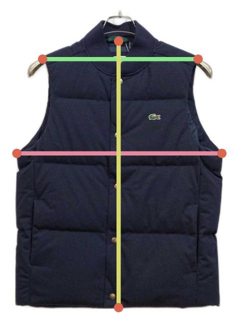 中古・古着通販】LACOSTE (ラコステ) ダウンベスト ブラック サイズ:S