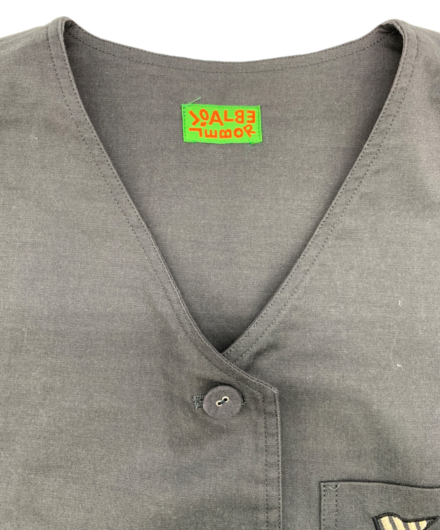 中古・古着通販】alberobello (アルベロベロ) 刺繍ベスト グレー