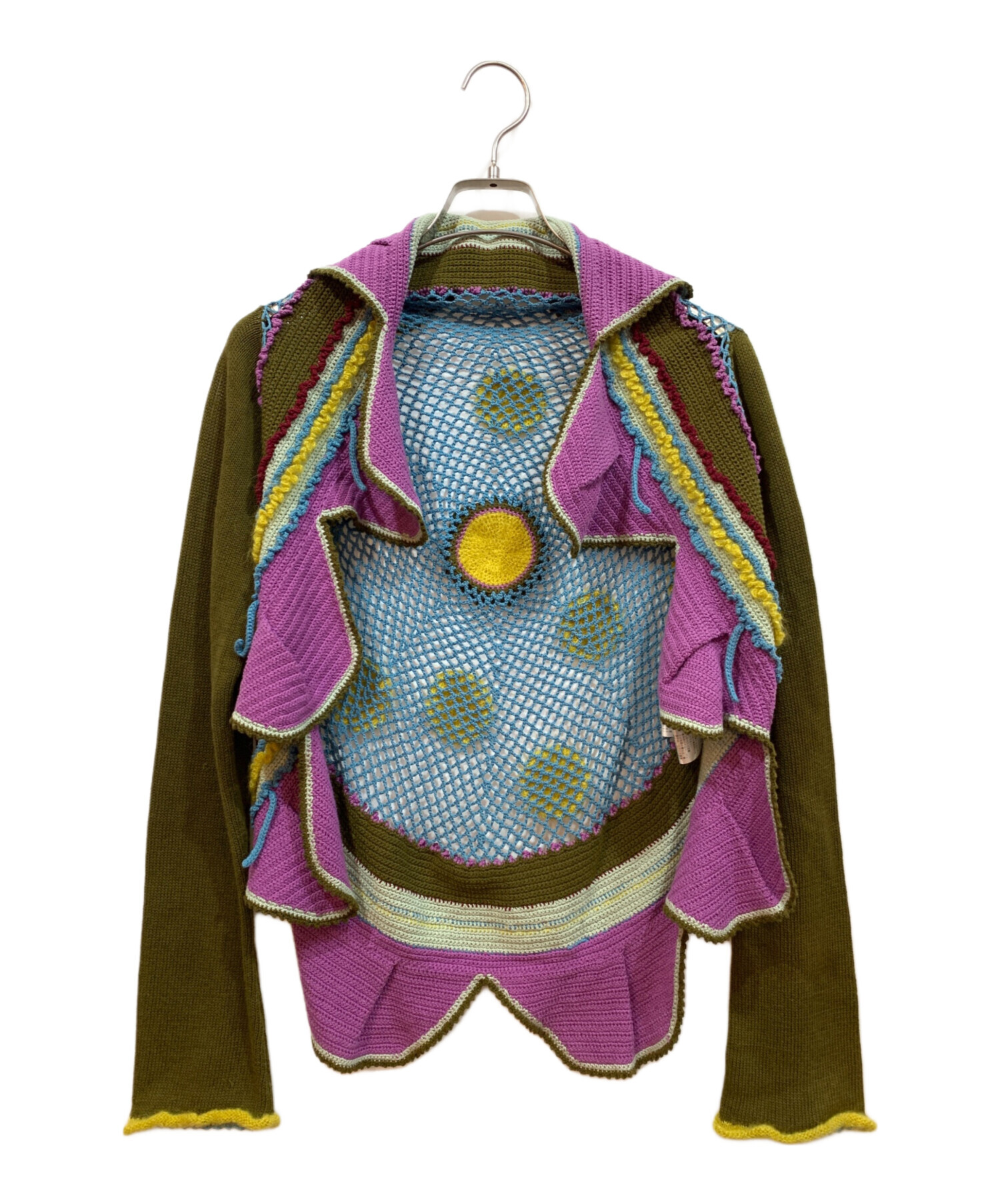 中古・古着通販】OLLEBOREBLA (アルベロベロ) 薄手カーディガン マルチ