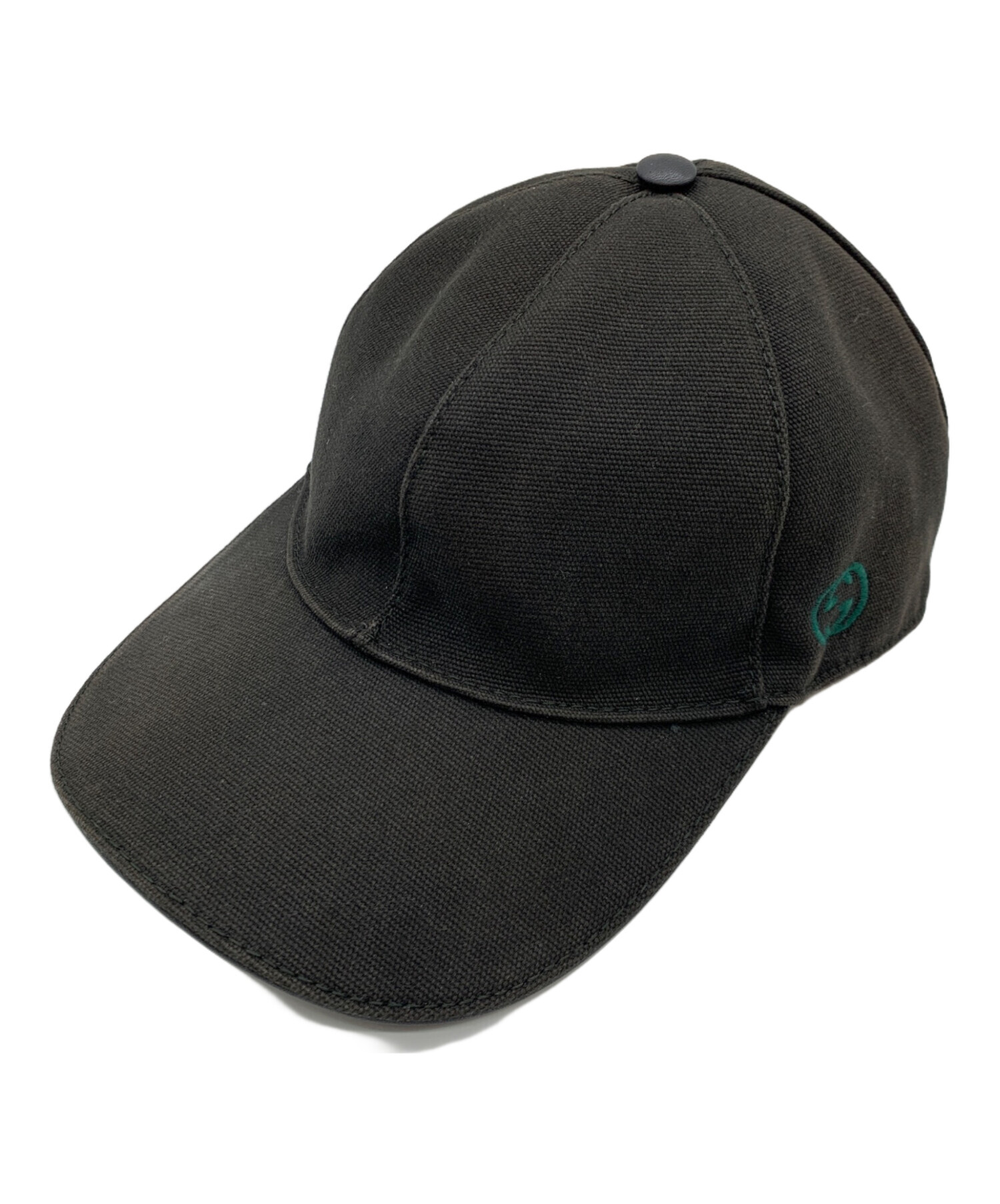 中古・古着通販】GUCCI (グッチ) キャップ ブラック サイズ:s