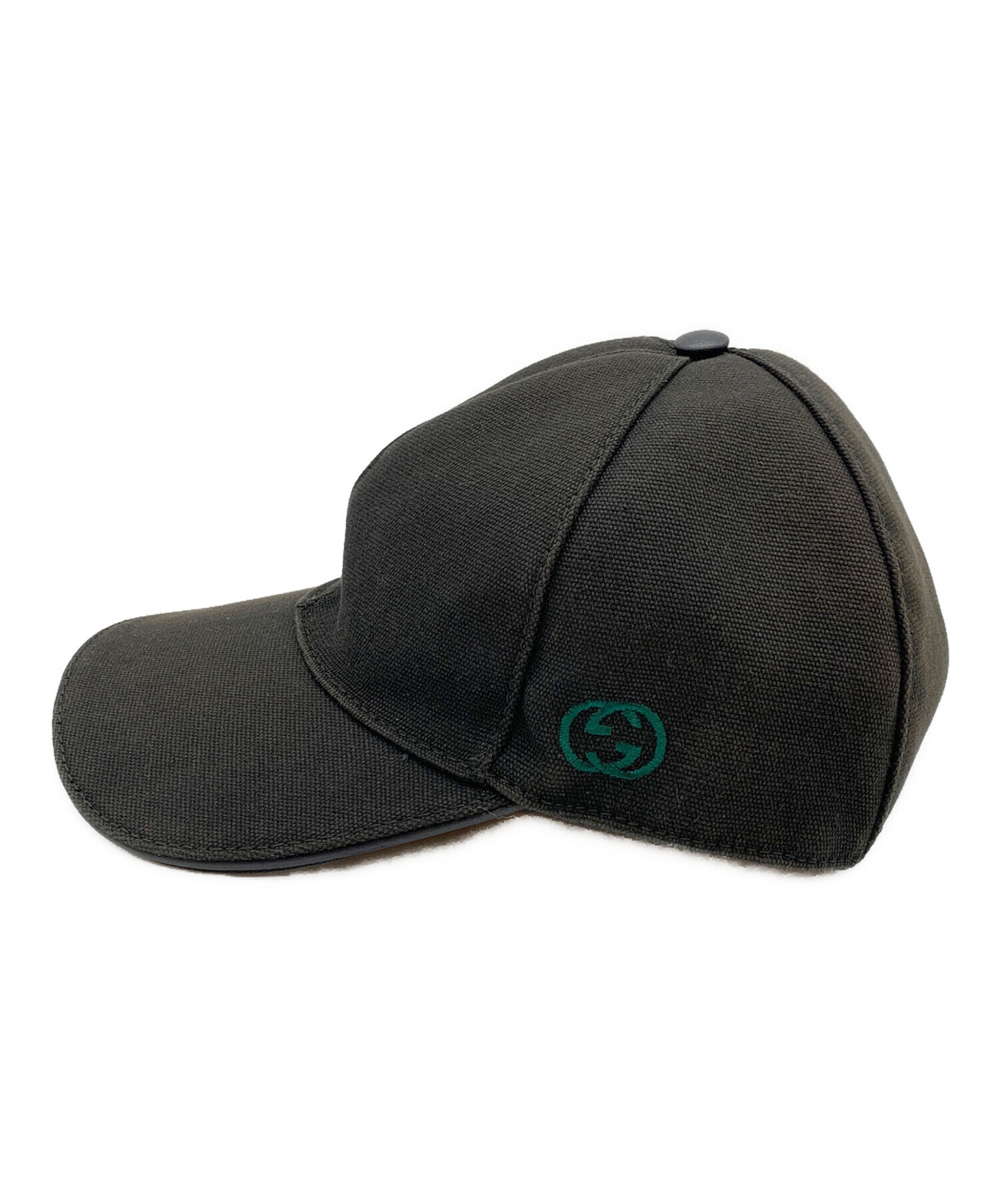 中古・古着通販】GUCCI (グッチ) キャップ ブラック サイズ:s