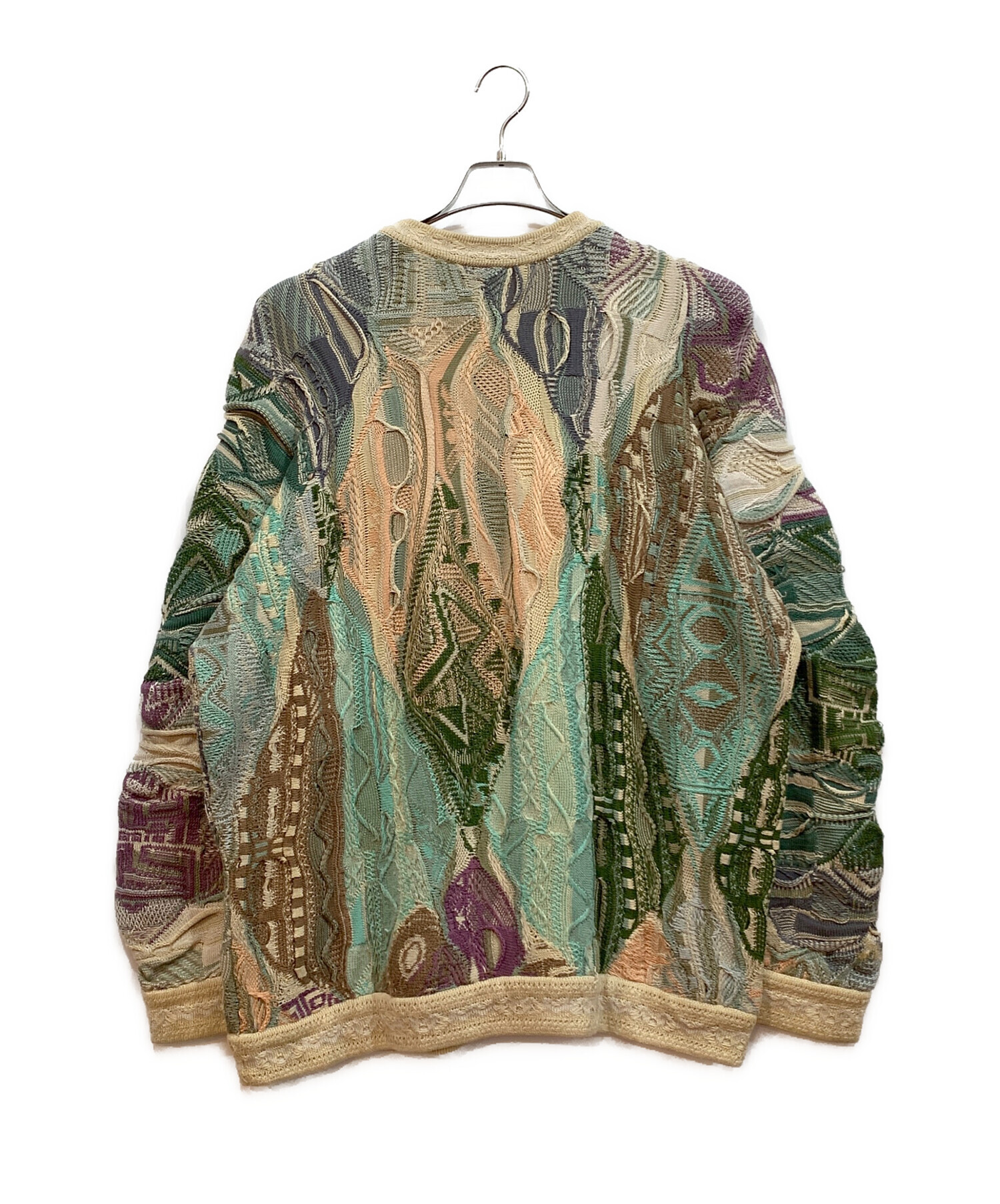 中古・古着通販】Coogi (クージー) 厚手ニット ベージュ サイズ:L